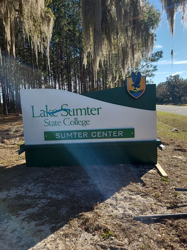 Monument Sign for Lake Sumter State College by SignCrafters