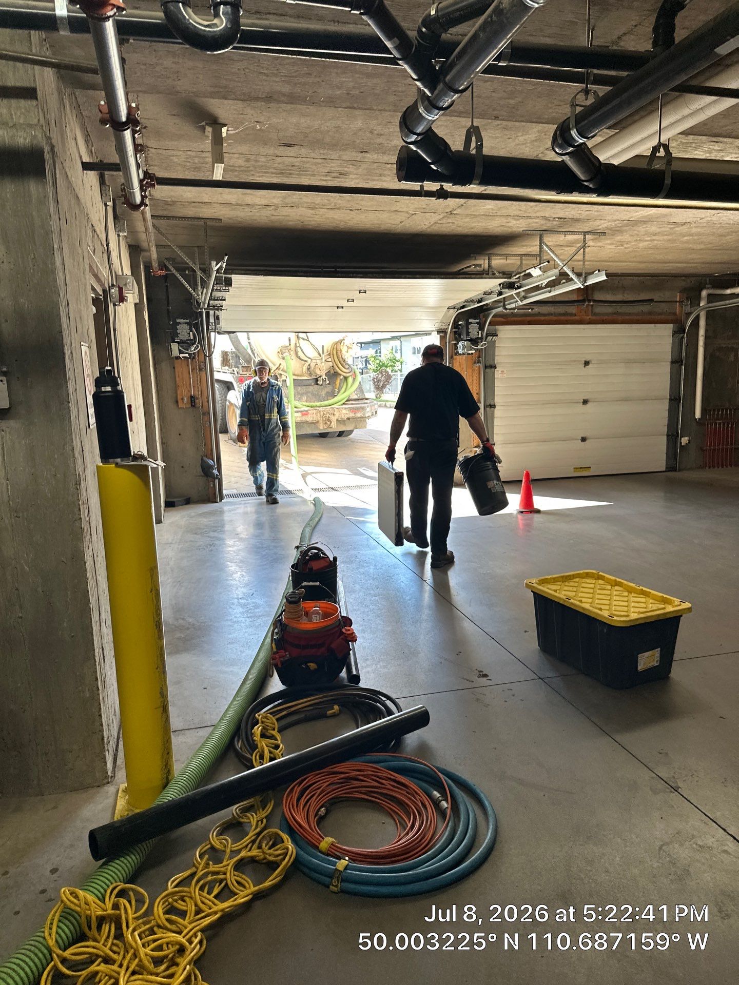 Multi-Story Condo Drain Line Cleaning and Stack Flushing in Medicine Hat by Septic Medic Inc.