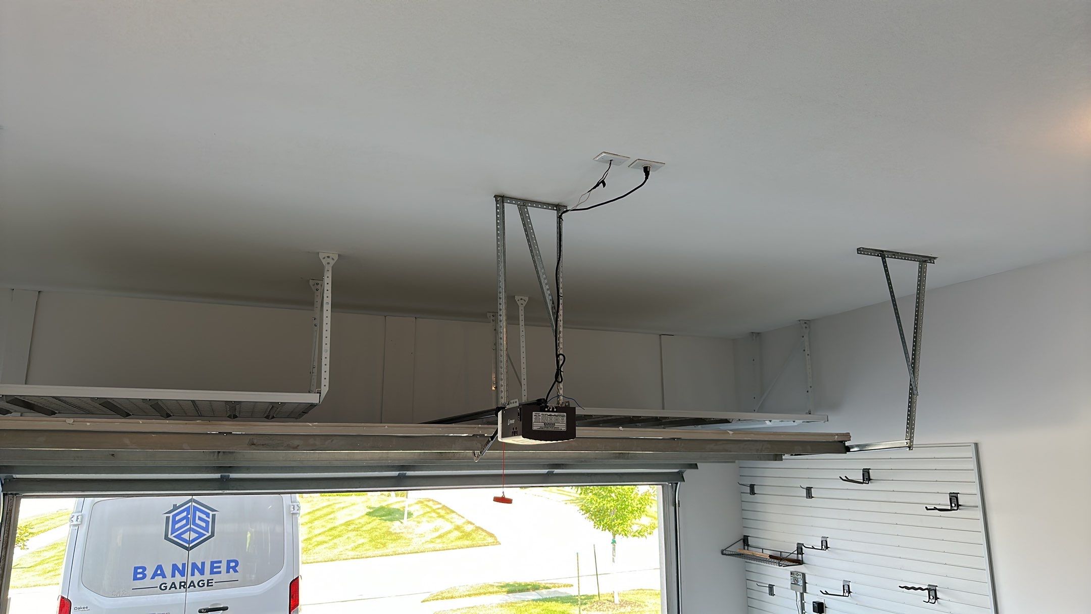 Sandy S. transformed her garage with a Banner Garage Floor and a cabinets by Banner Garage