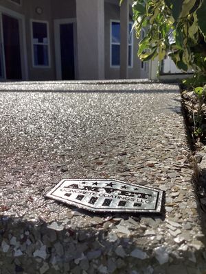 Patio using Pebble Beach