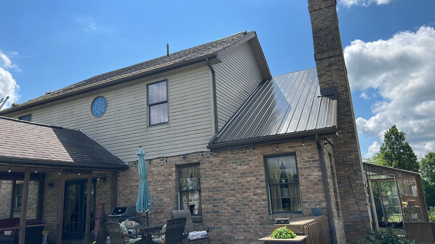 Residential Roofing Installation using Performance Panel Metal - Burnished Slate by RoofX 