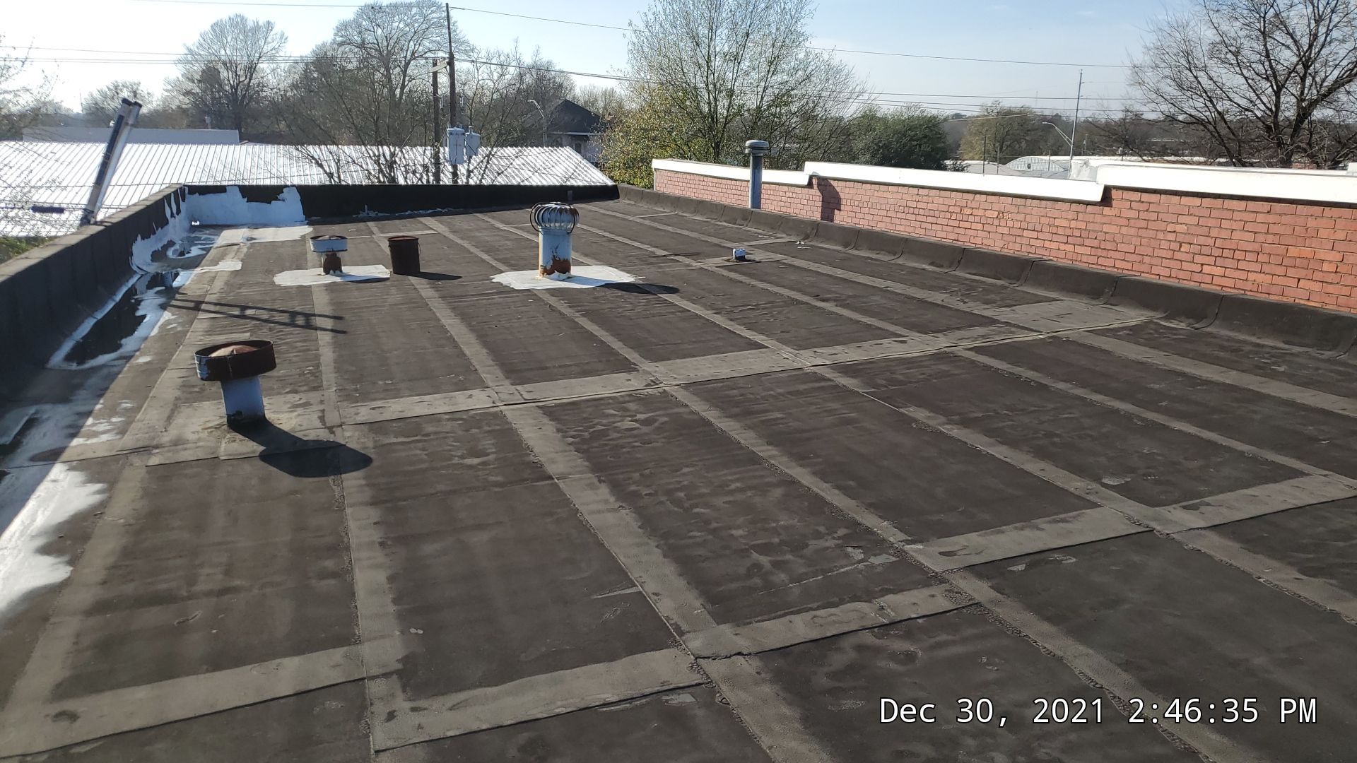 Commercial Roofing Installation using 50 mil PVC by Hostetler Roofing