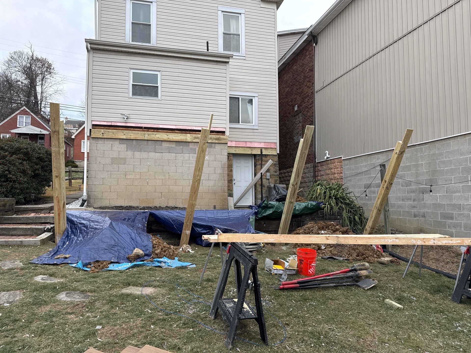 Deck and door by Cousins Roofing Siding & Decks