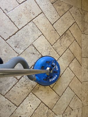 Travertine, Tile Floor Cleaning