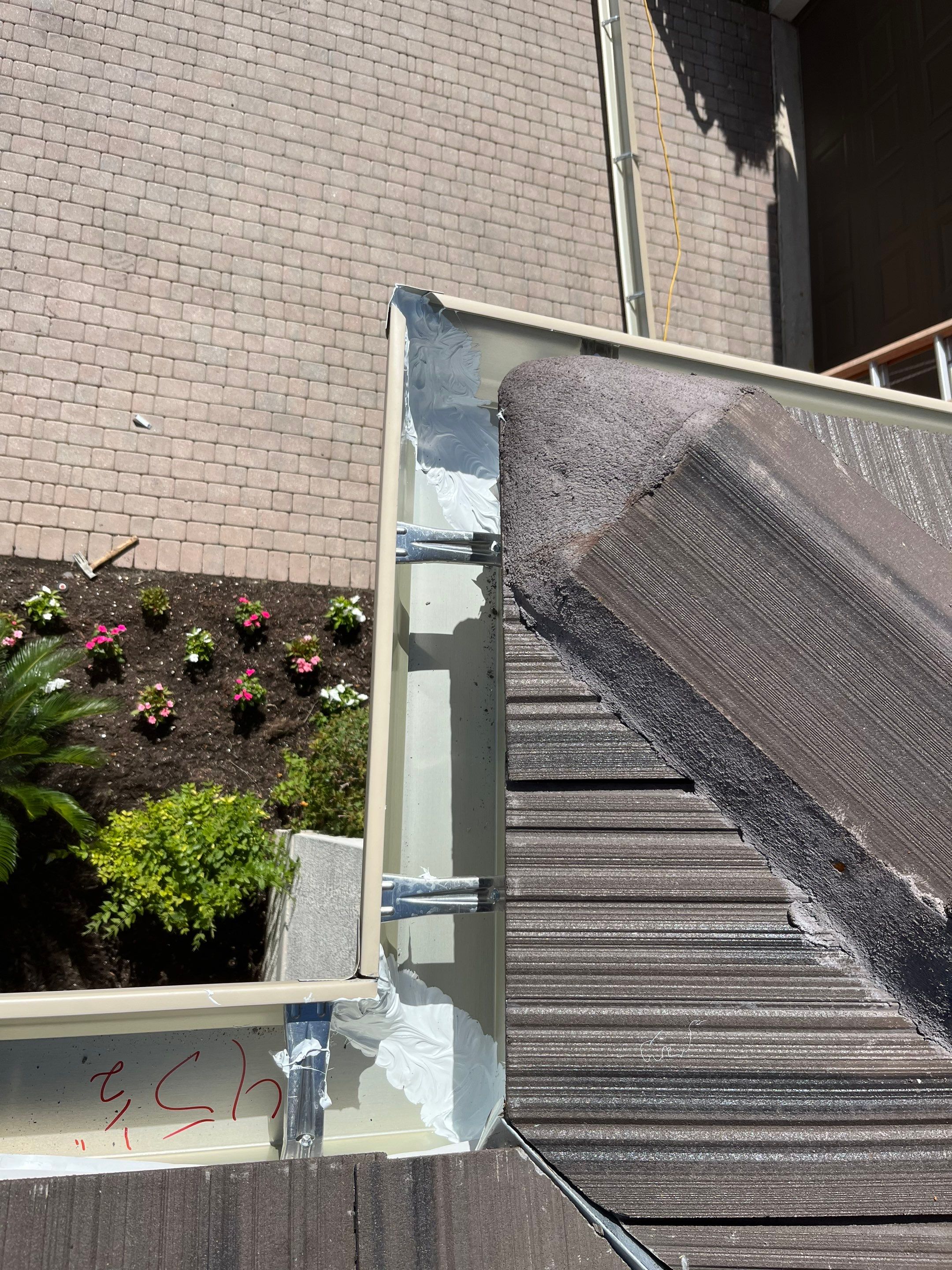 6-inch K-style Gutters with New Splash Guard in Bonita Spring FL by Gutter Professors