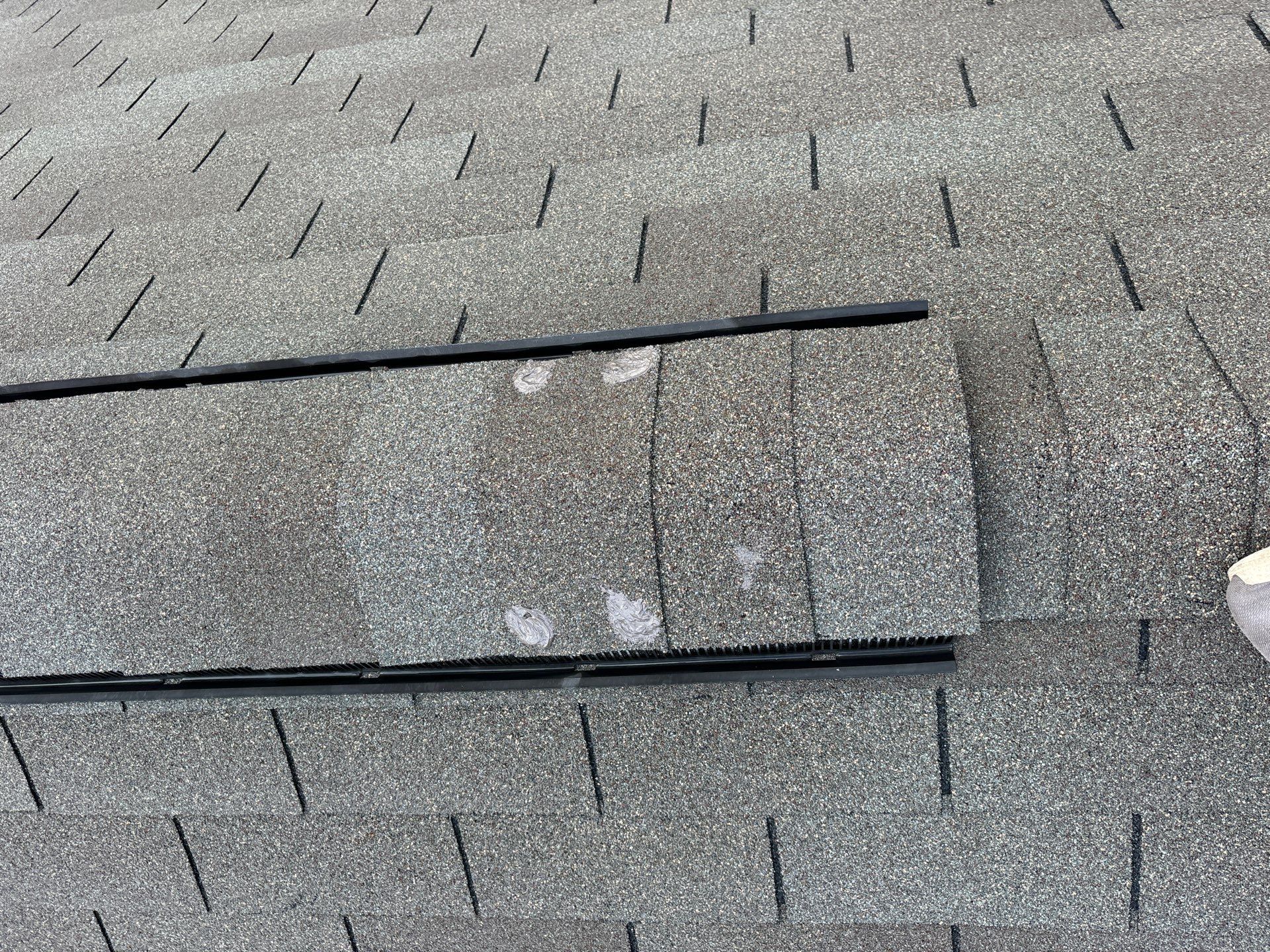 Hail Damage using Owen's Corning Duration (Lifetime) Shingles by Roof Repair Company