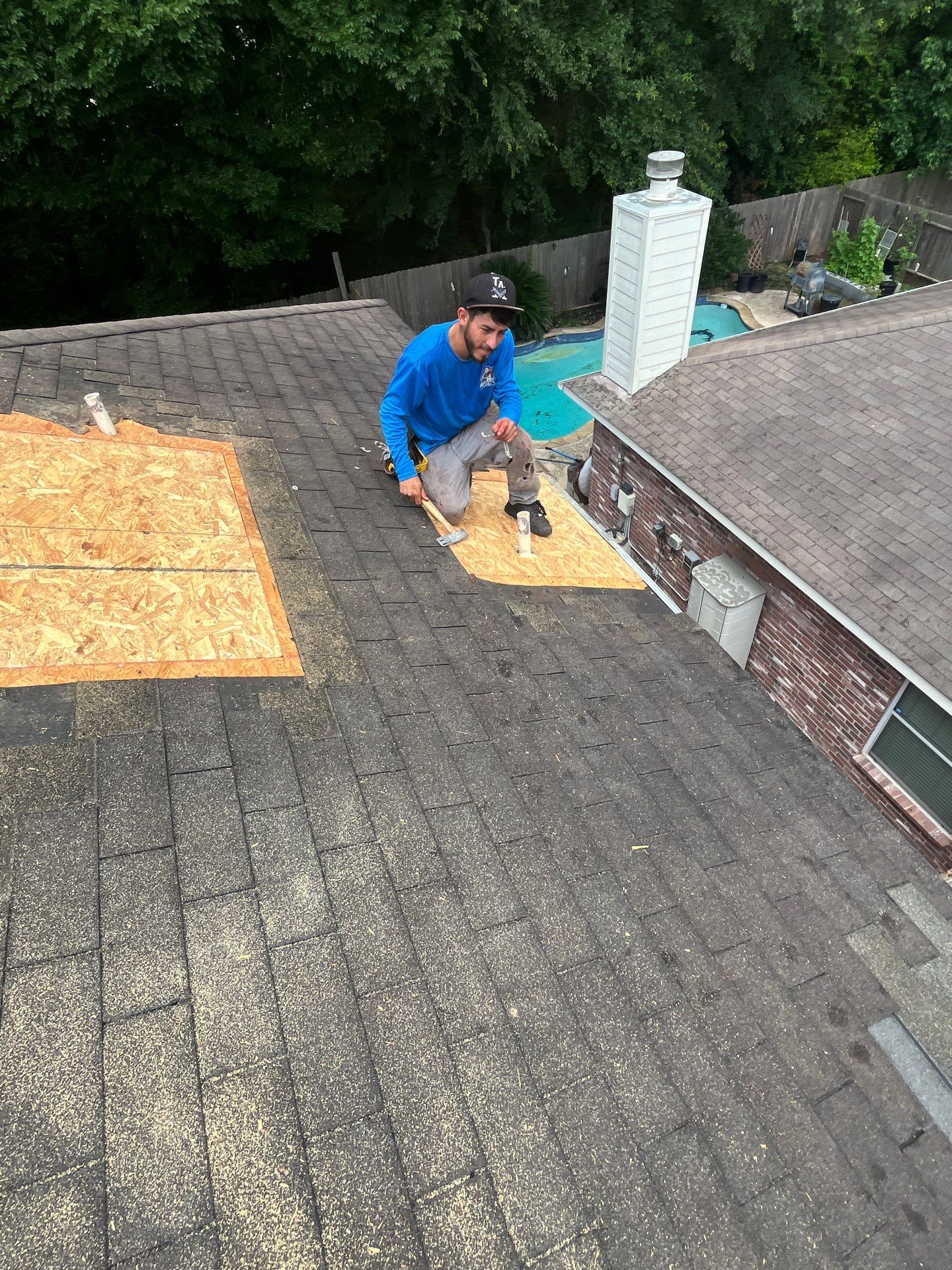Residential Roofing Repair using Owen's Corning Duration (Lifetime) Shingles by Roof Repair Company