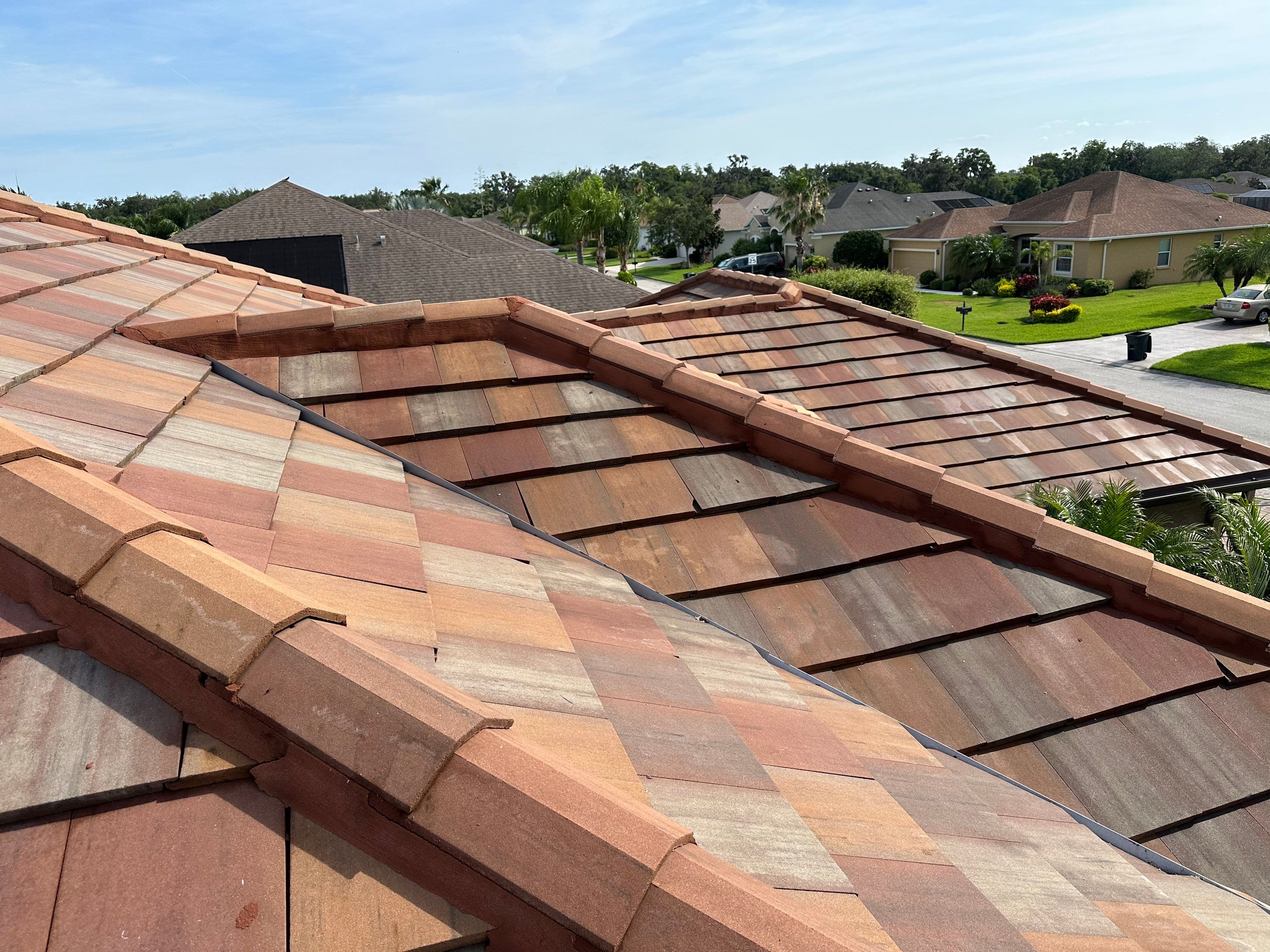 🏡 Tile Roof Cleaning – Gamble Creek Estates, Parrish, FL by Sunshine AquaWash
