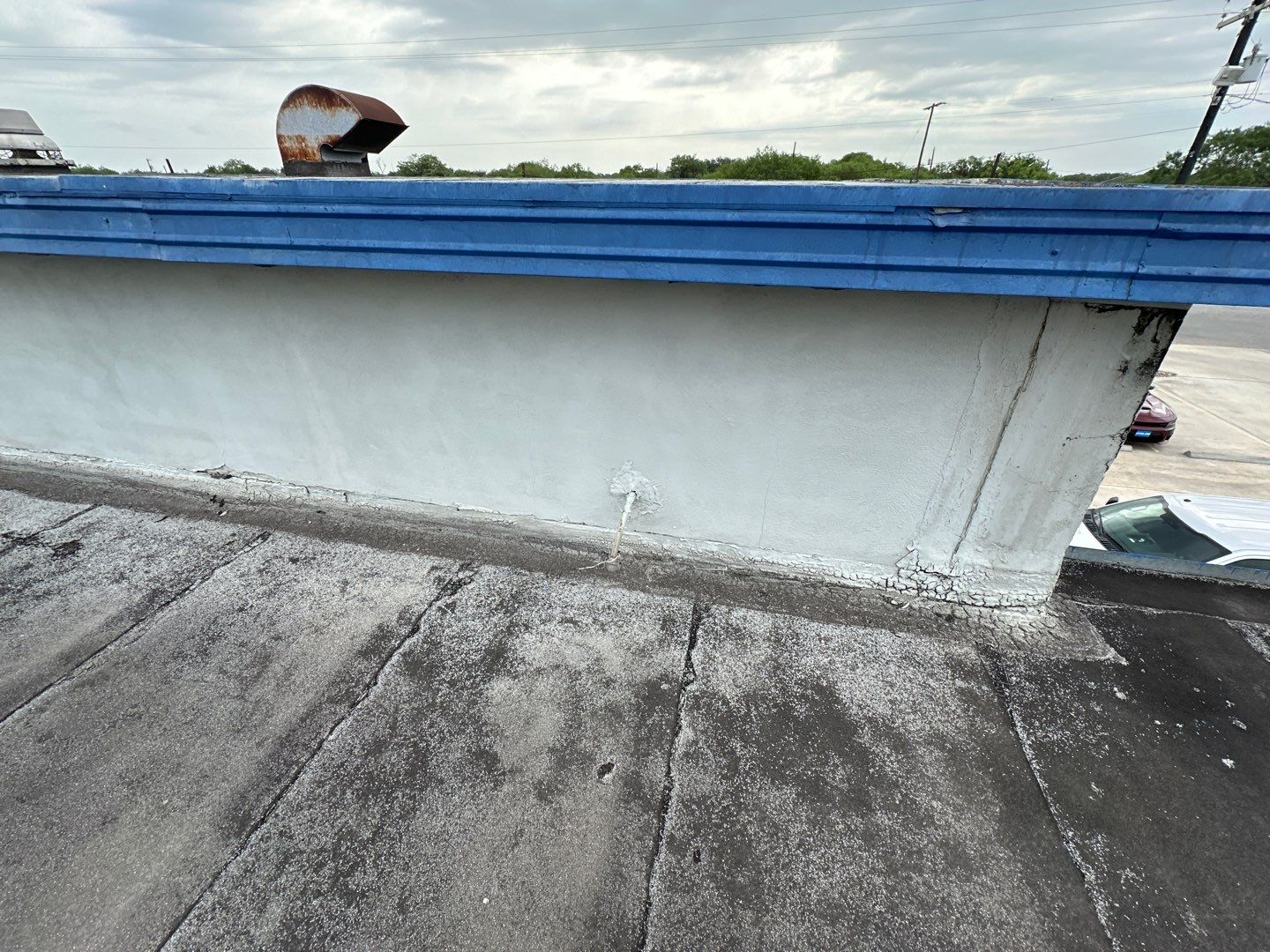 Commercial Silcone Roof Repair using Silcone Coating by Galvan Roofing and Construction