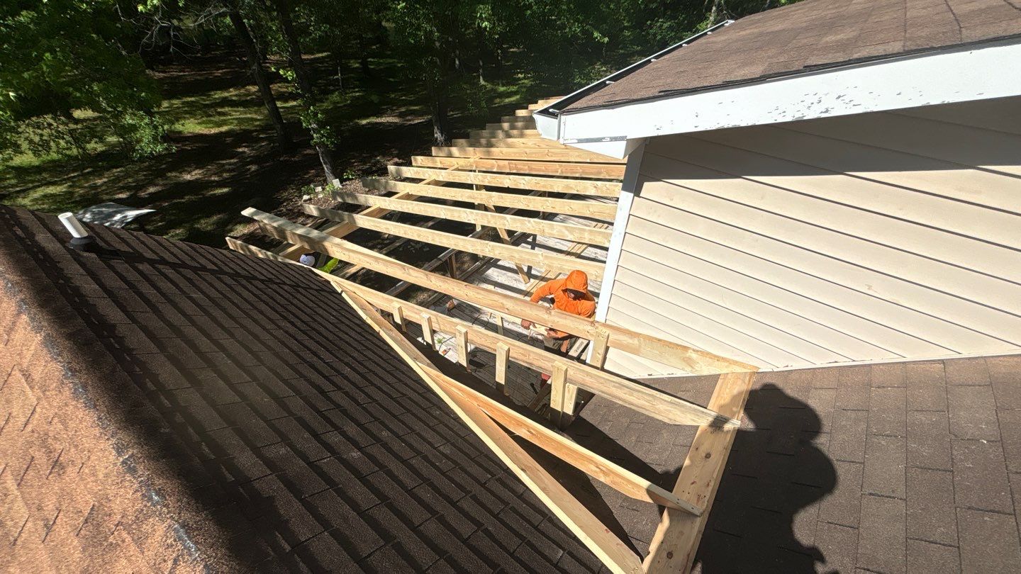 Roof Replacement and cover porch  by Deerfield Roofing LLC