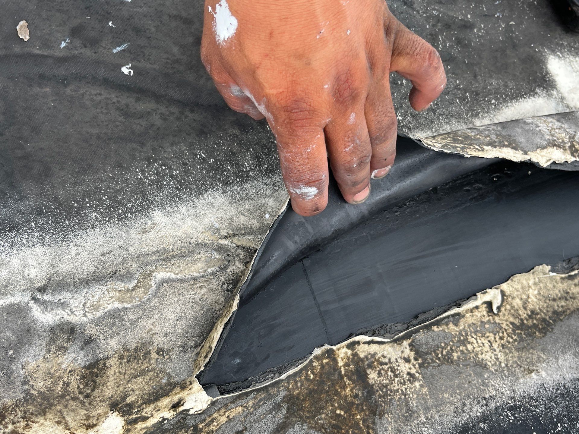Flat Membrane Roof Repair and Interior Restoration in Fort Myers by cordova home services 