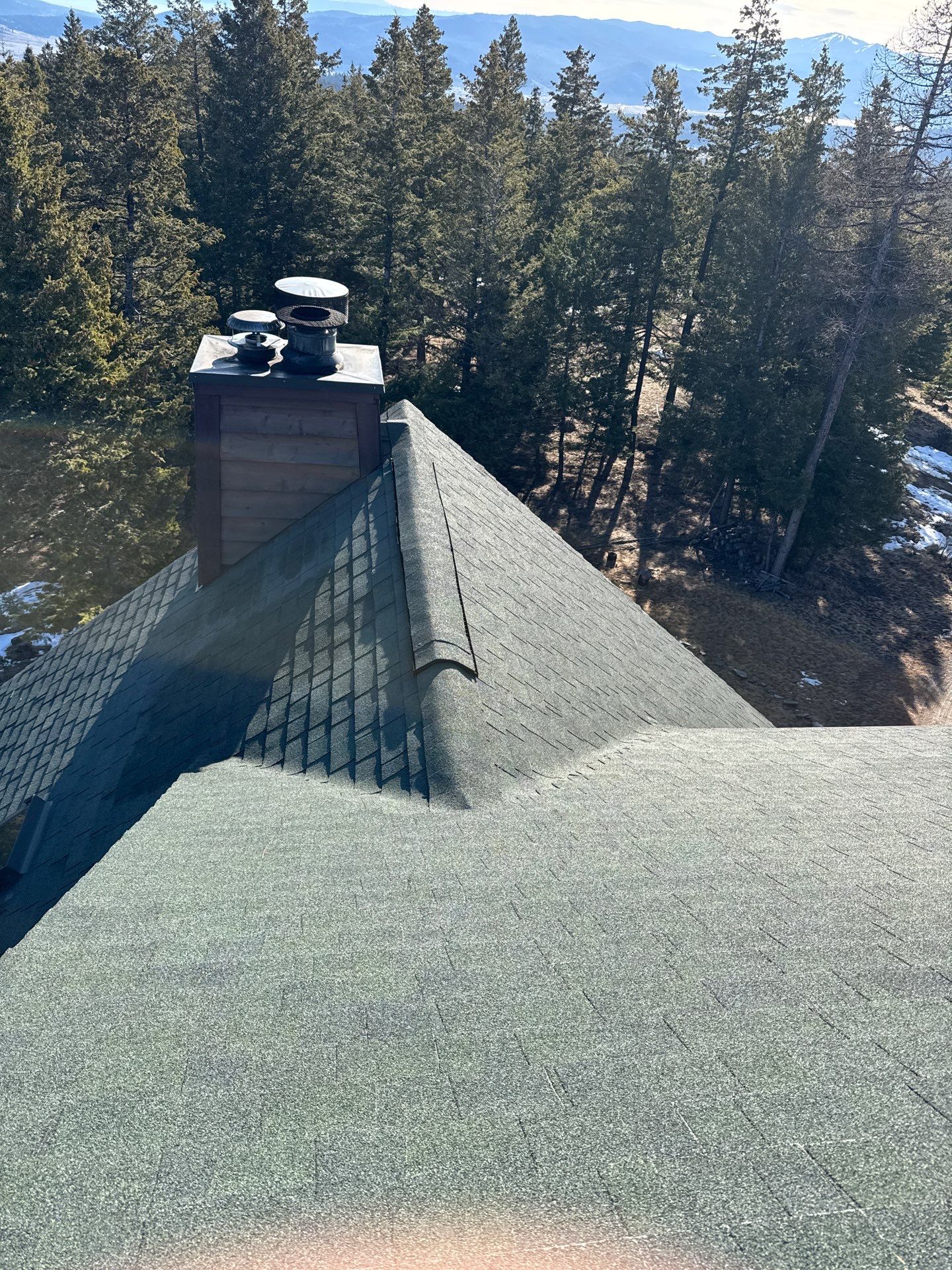 Roof Replacement - GAF Timberline UHDZ - Barkwood  by Montana Roofing Solutions