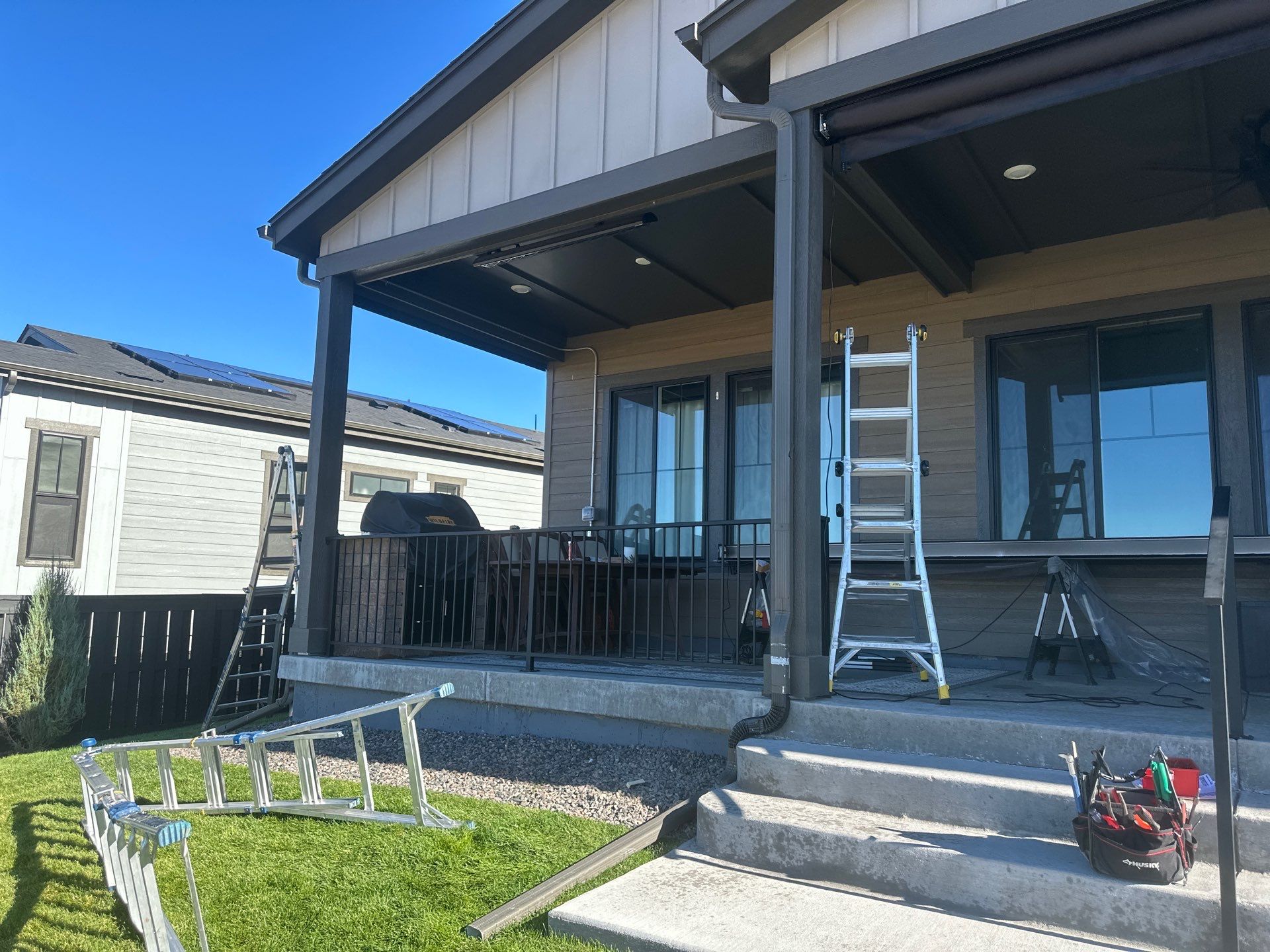 Motorized Screens using Progressive MagnaTrack Screens by Outdoor Solutions Colorado