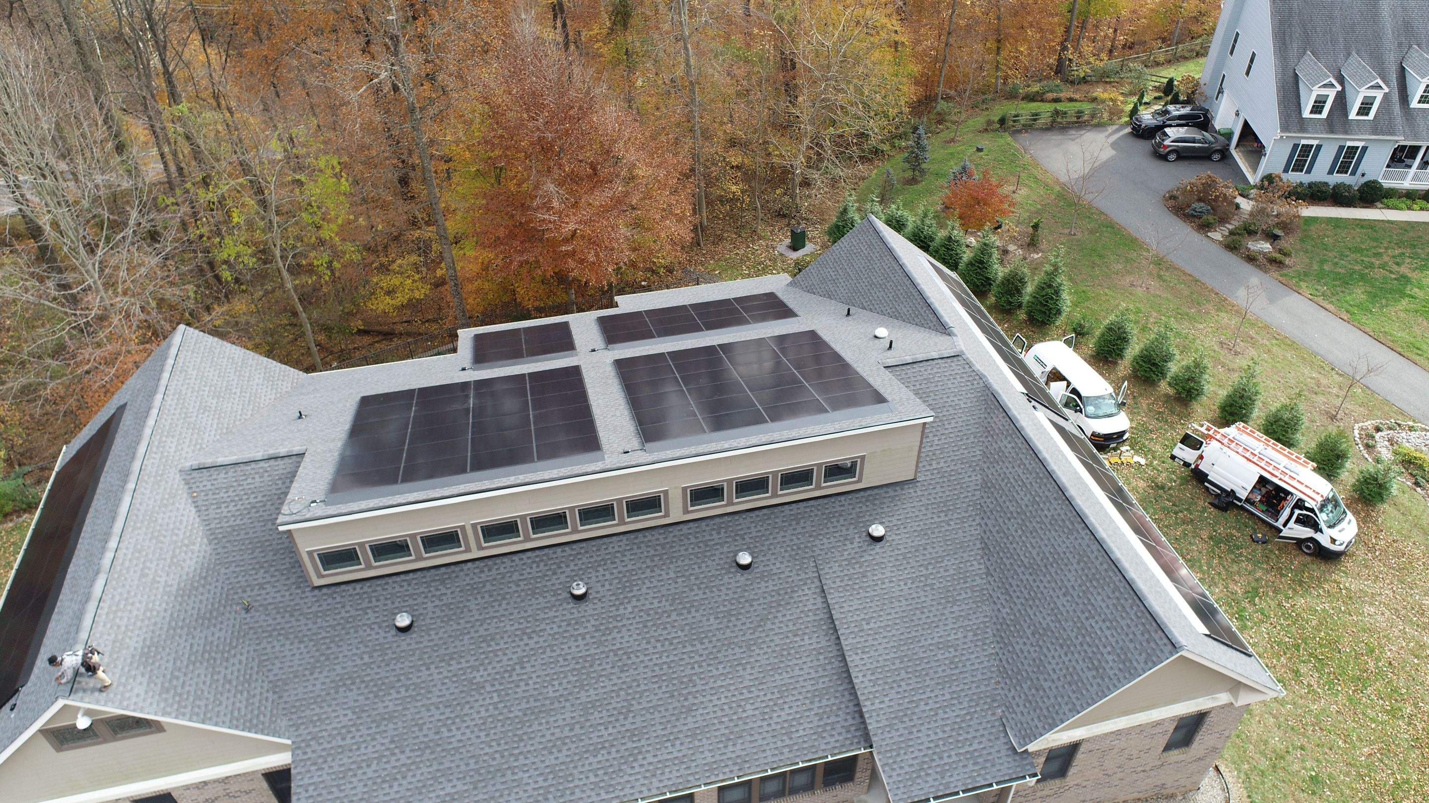 Solar Roof using GAF Decotech integrated panels by American Home Contractors