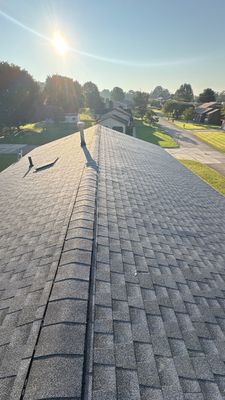 Residential Roofing Installation using GAF Timberline HDZ Oyster Grey