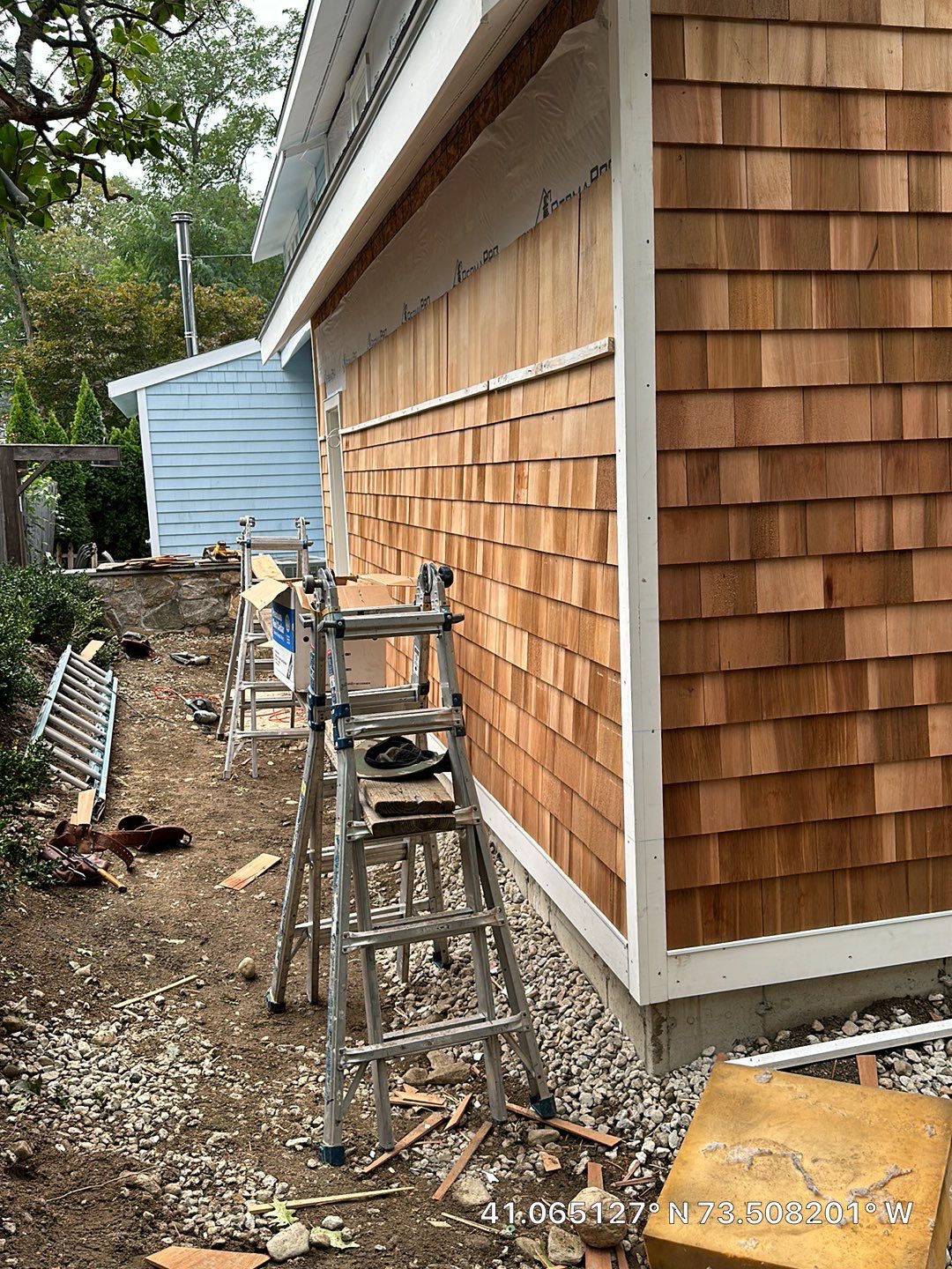Siding Installation using Wood Shake by A Plus Exterior