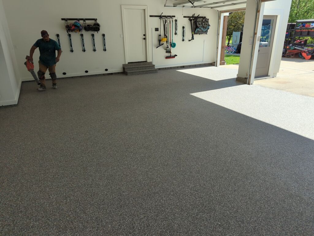 Garage using Silver Creek by Select Painting, Coatings & Garage Cabinets