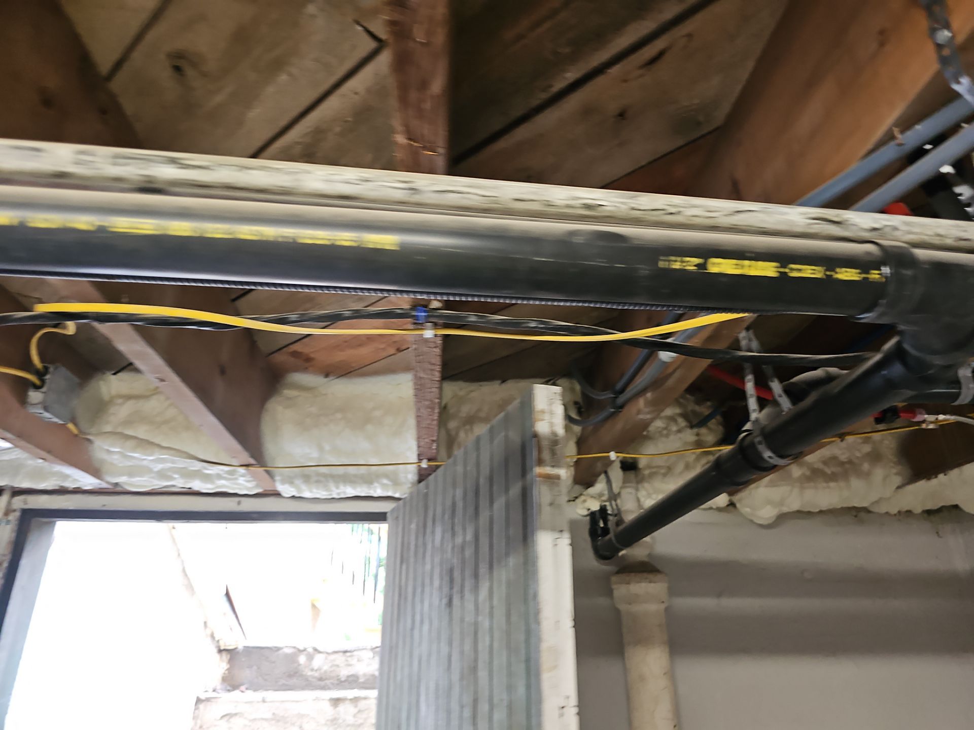 Attic Insulation using open cell spray foam by NYS Foam & Energy