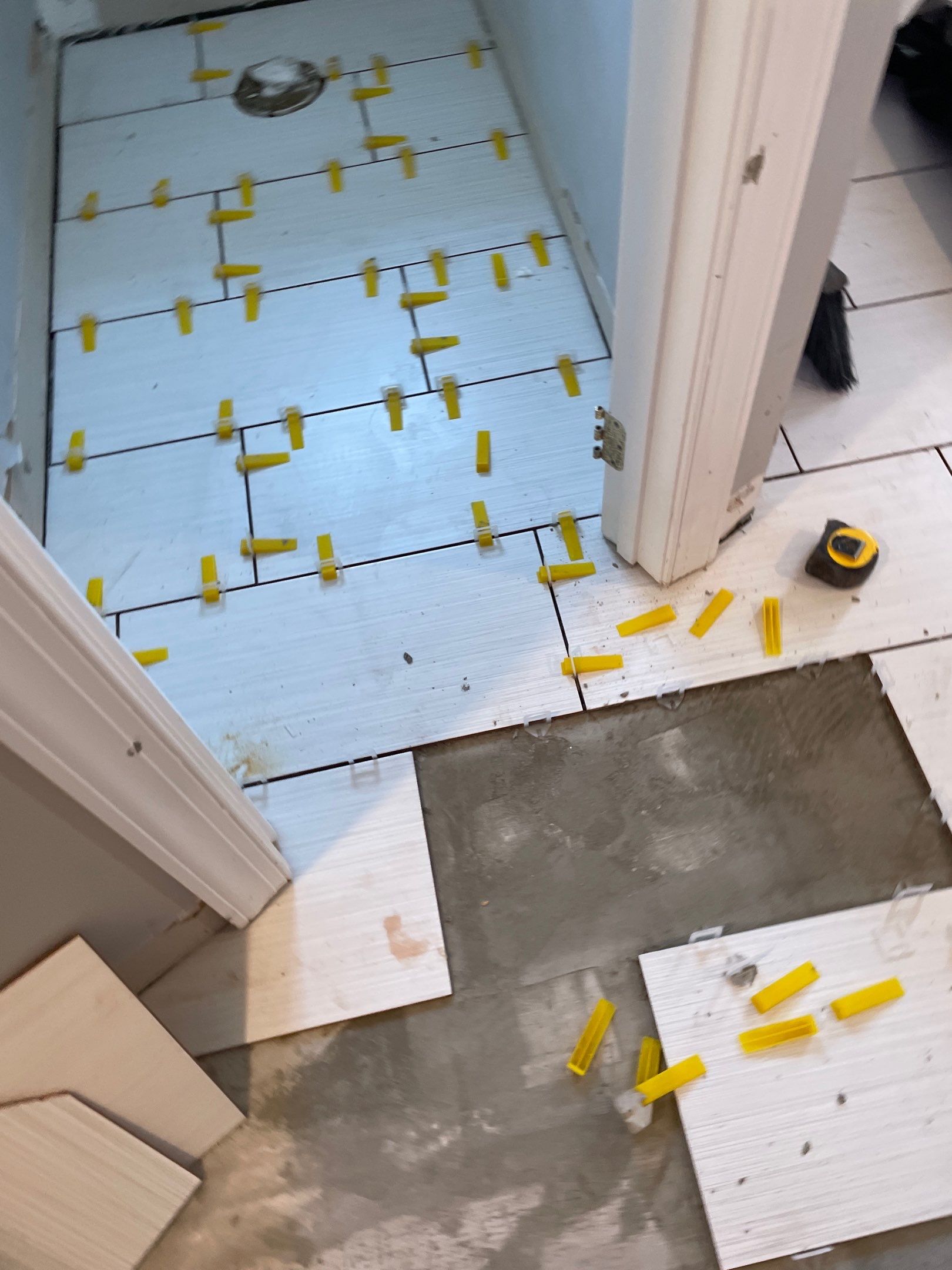 Bathroom Remodel using Schluter by Footprints Floors of Coastal Carolina