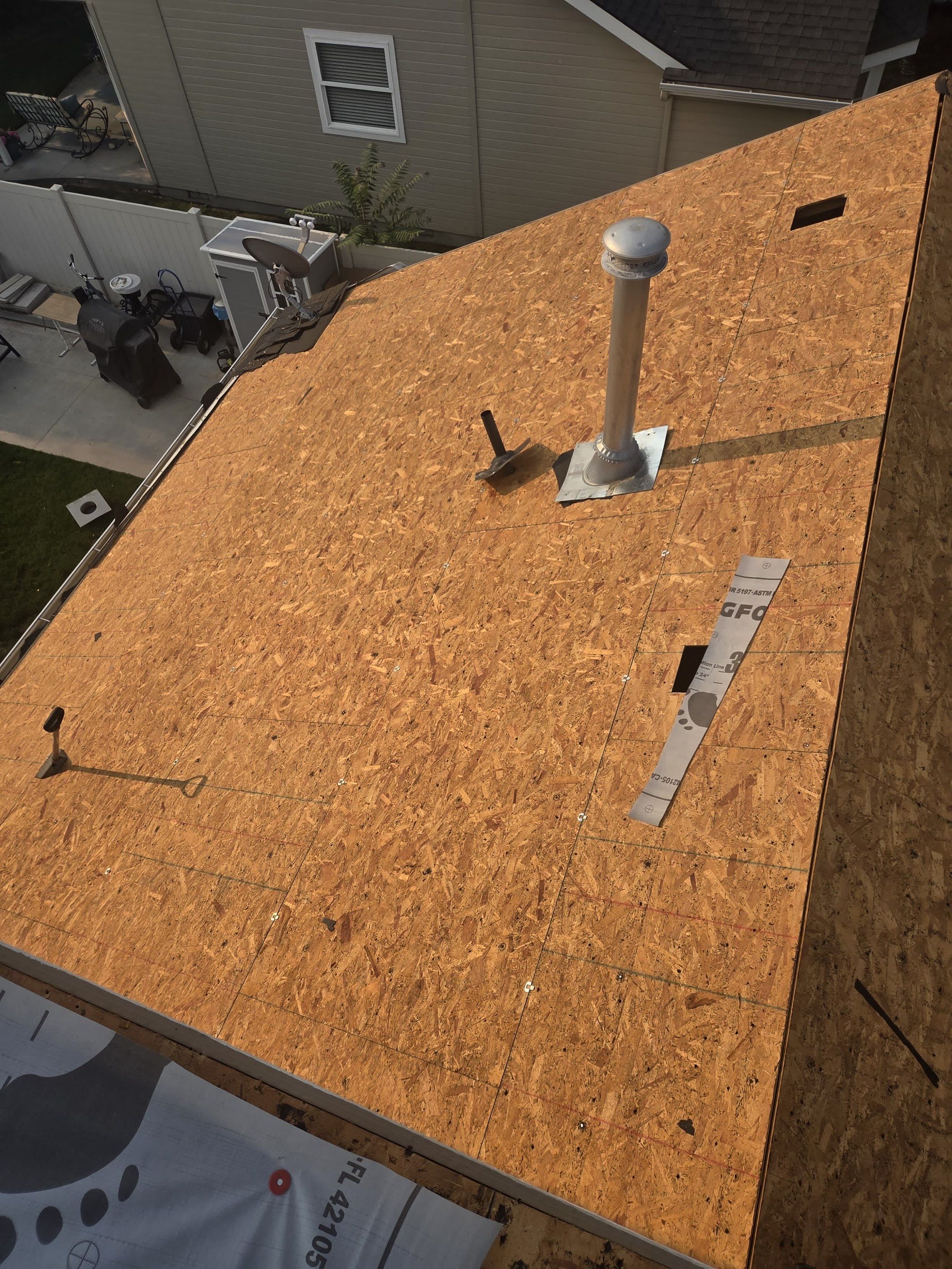 Meridian Residential Roof Replacement Using Dark Gray Architectural Shingles by Olive Roofing