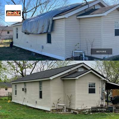 New Roof & Decking Brought to Code.
