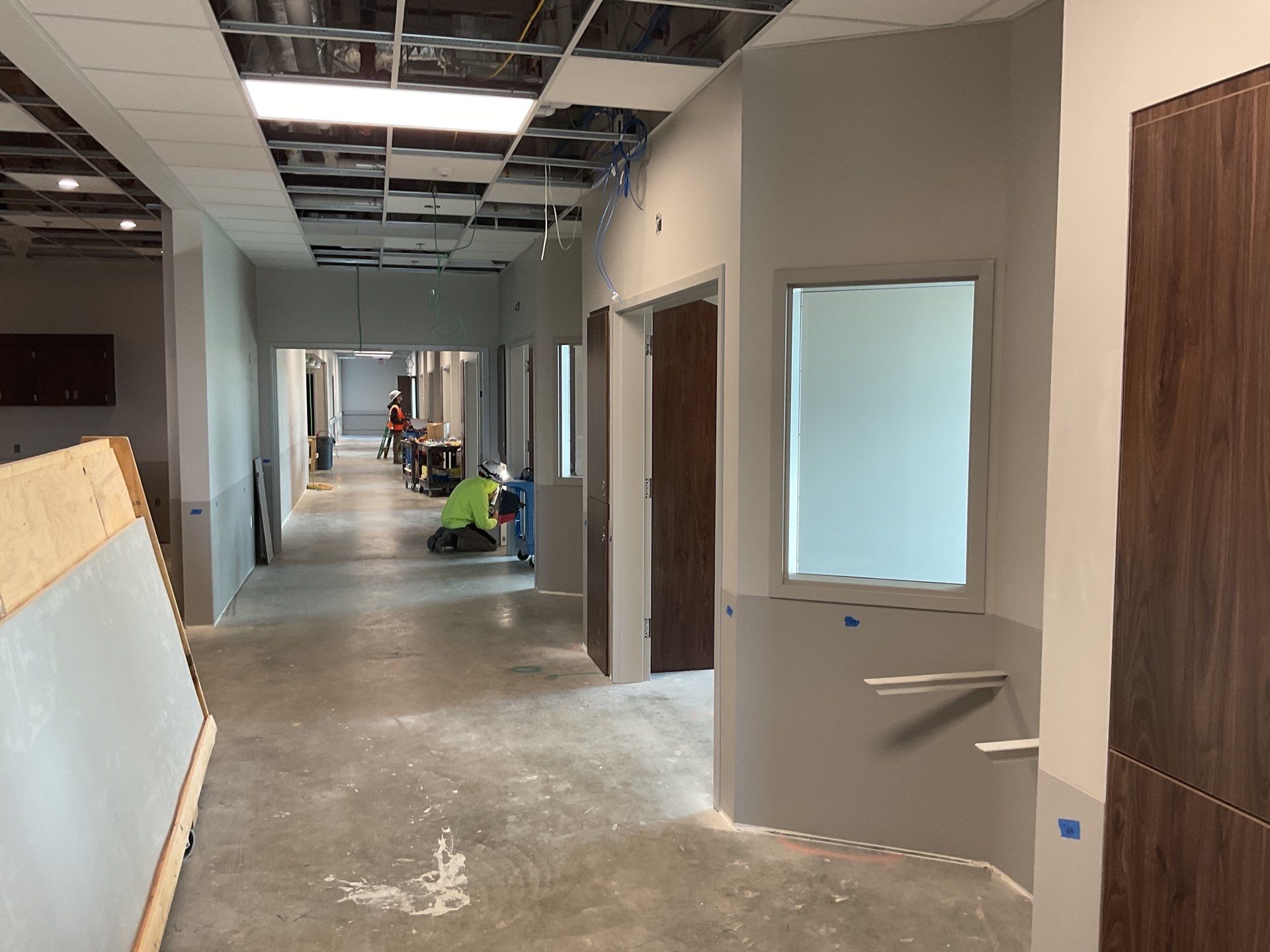 New Commercial Build Painting by Select Painting, Coatings & Garage Cabinets