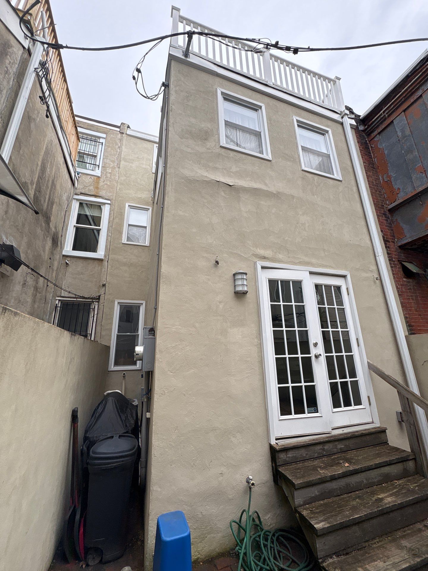 Back Wall & Fiberglass Roof deck Remediation by Philadelphia Quality Roofing