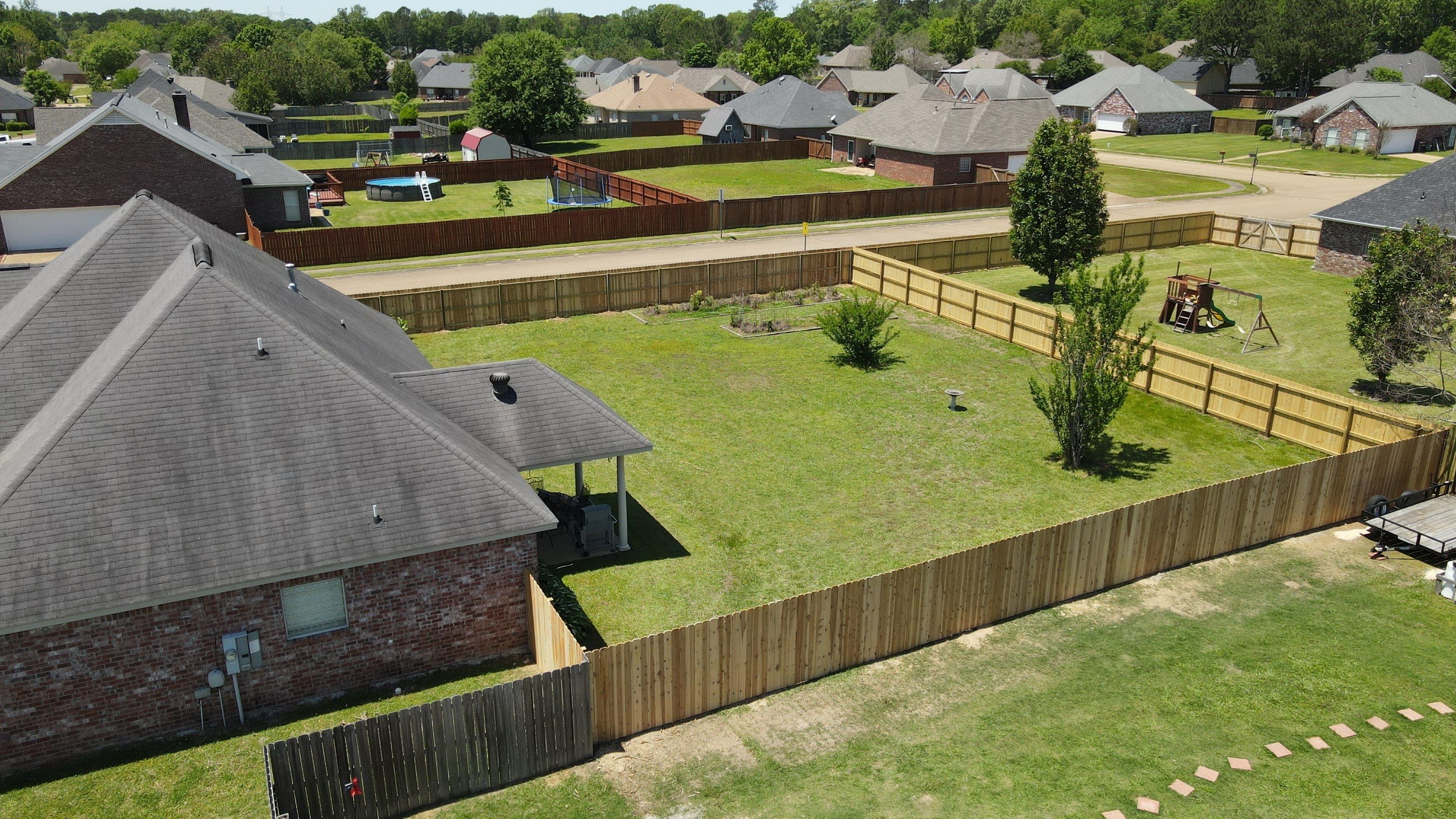 6ft Cedar Privacy Fence by Roberson Construction LLC