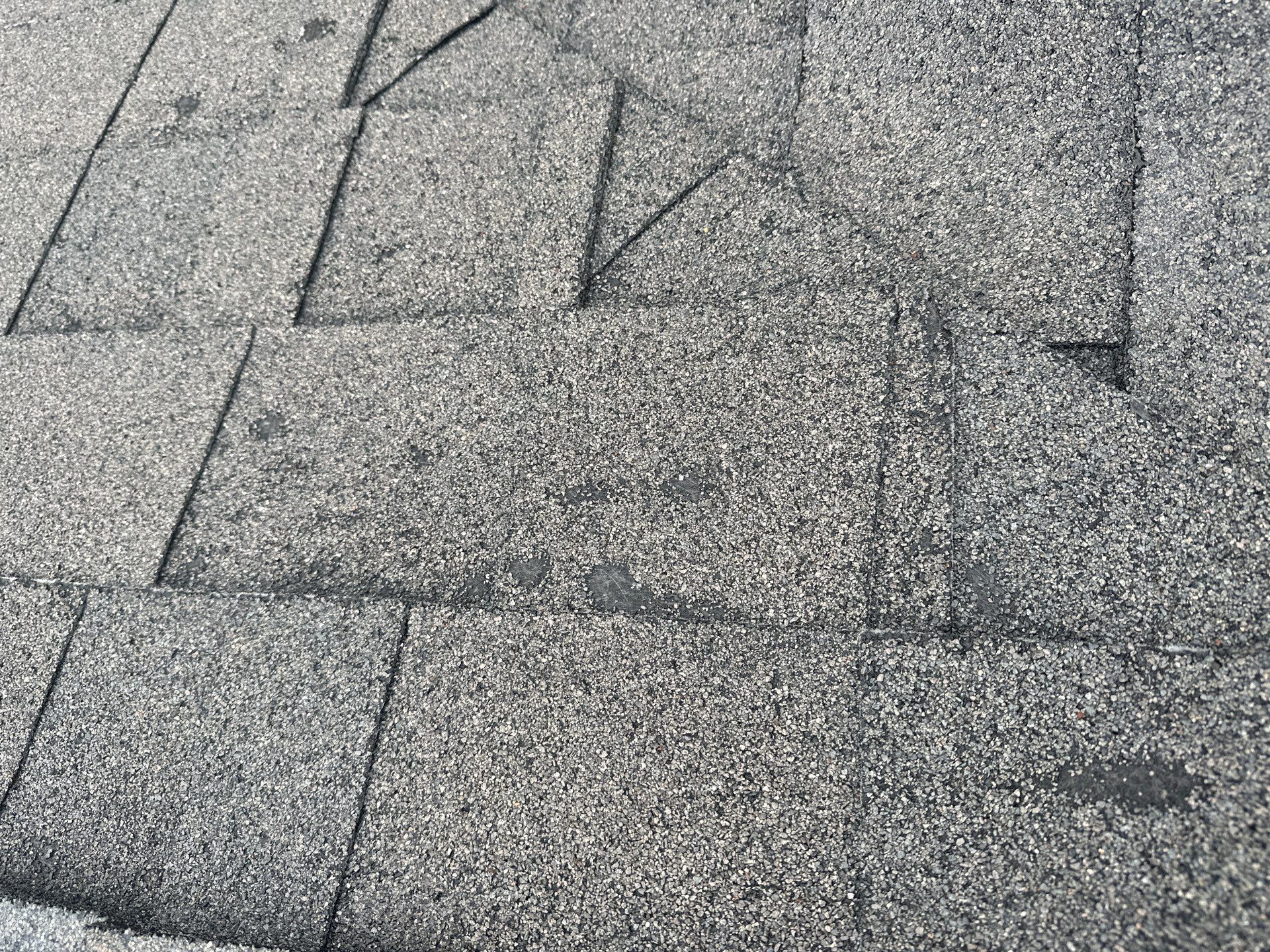 Hail Damage using Owen's Corning Duration (Lifetime) Shingles by Roof Repair Company