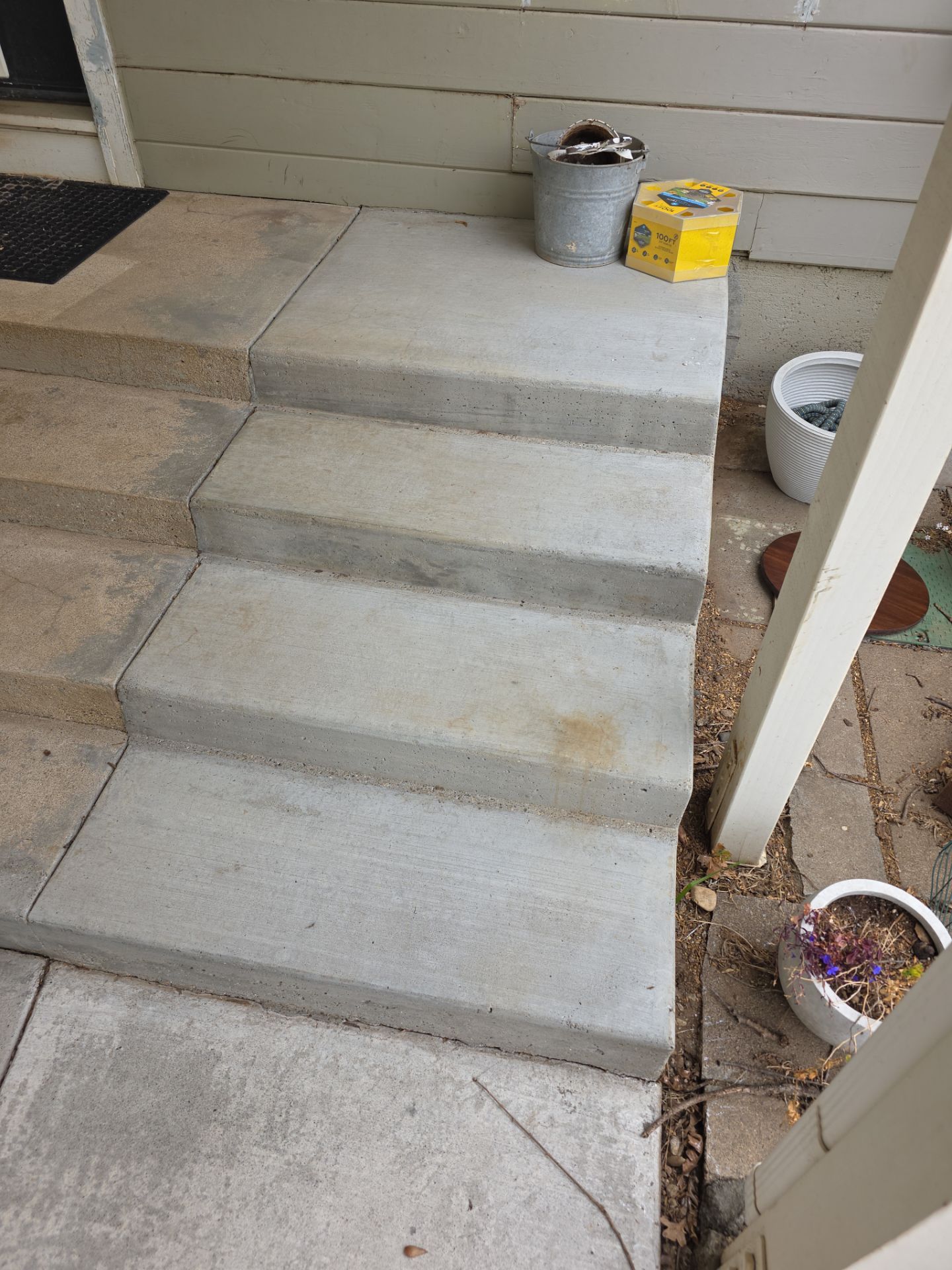 Obsidian Polyurea Coating for Atascadero Porch and Steps by MGP Coatings