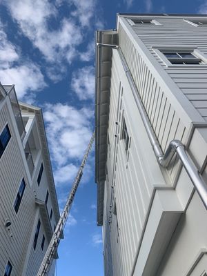 Half-Round Gutters in Galvalume Color in Santa Rosa Beach FL
