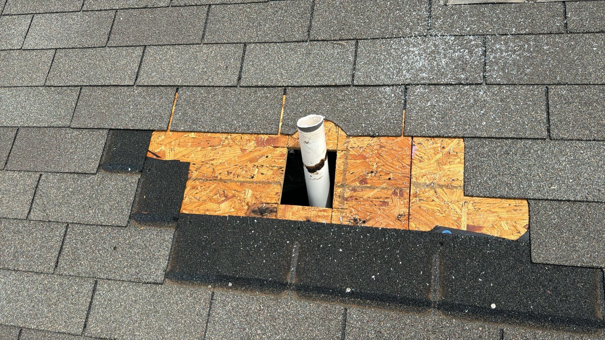 Hail Damage using Owen's Corning Duration (Lifetime) Shingles by Roof Repair Company
