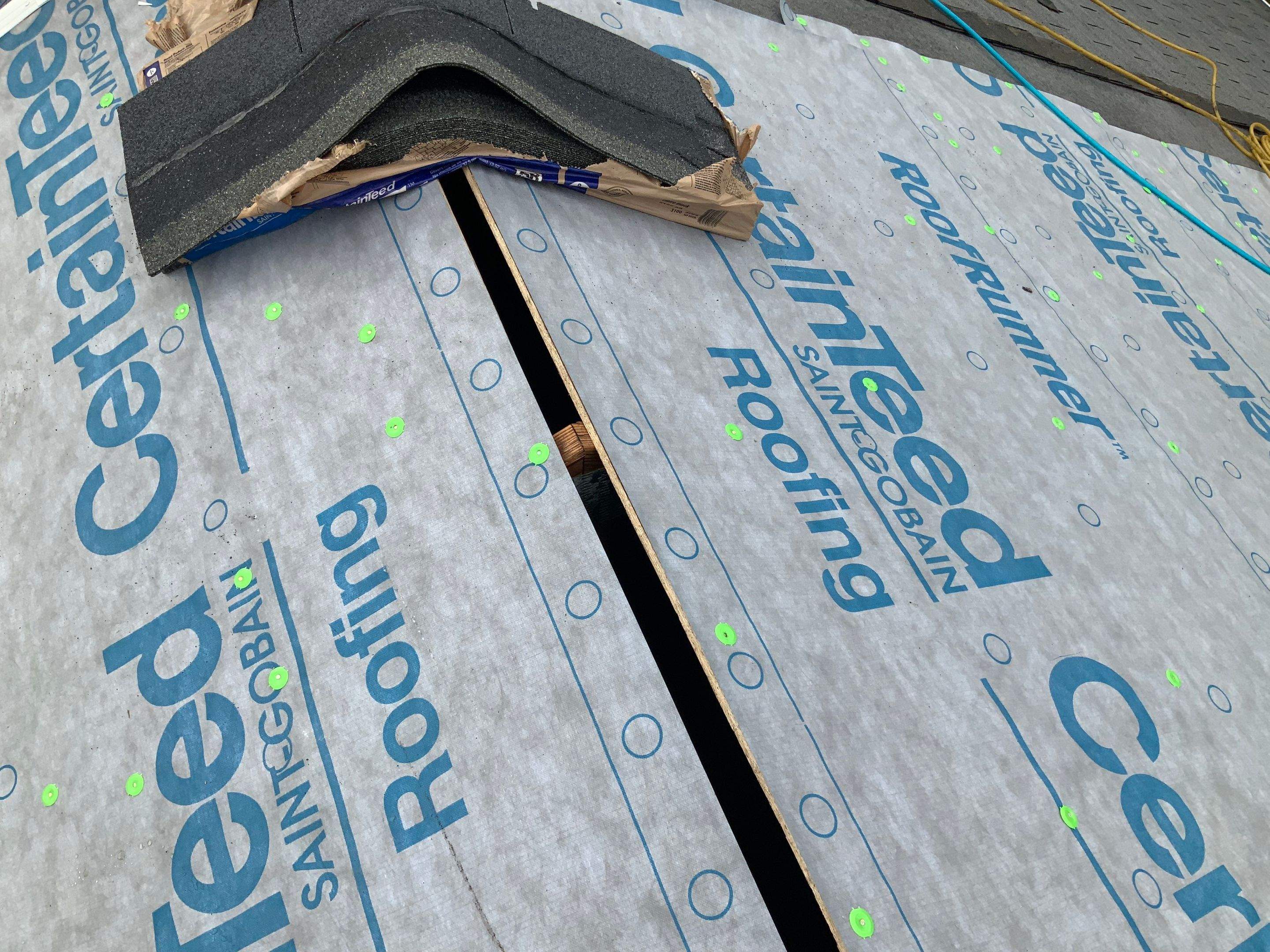 Residential Roofing Installation using XT-25 Color Moire Black by Alpha Design Services