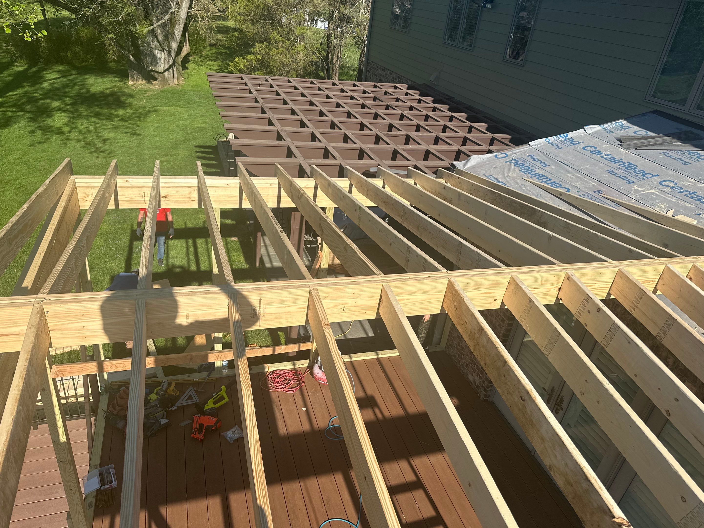 Deck/Screen porch Transformation using Timbertech by The Smet Companies, LLC
