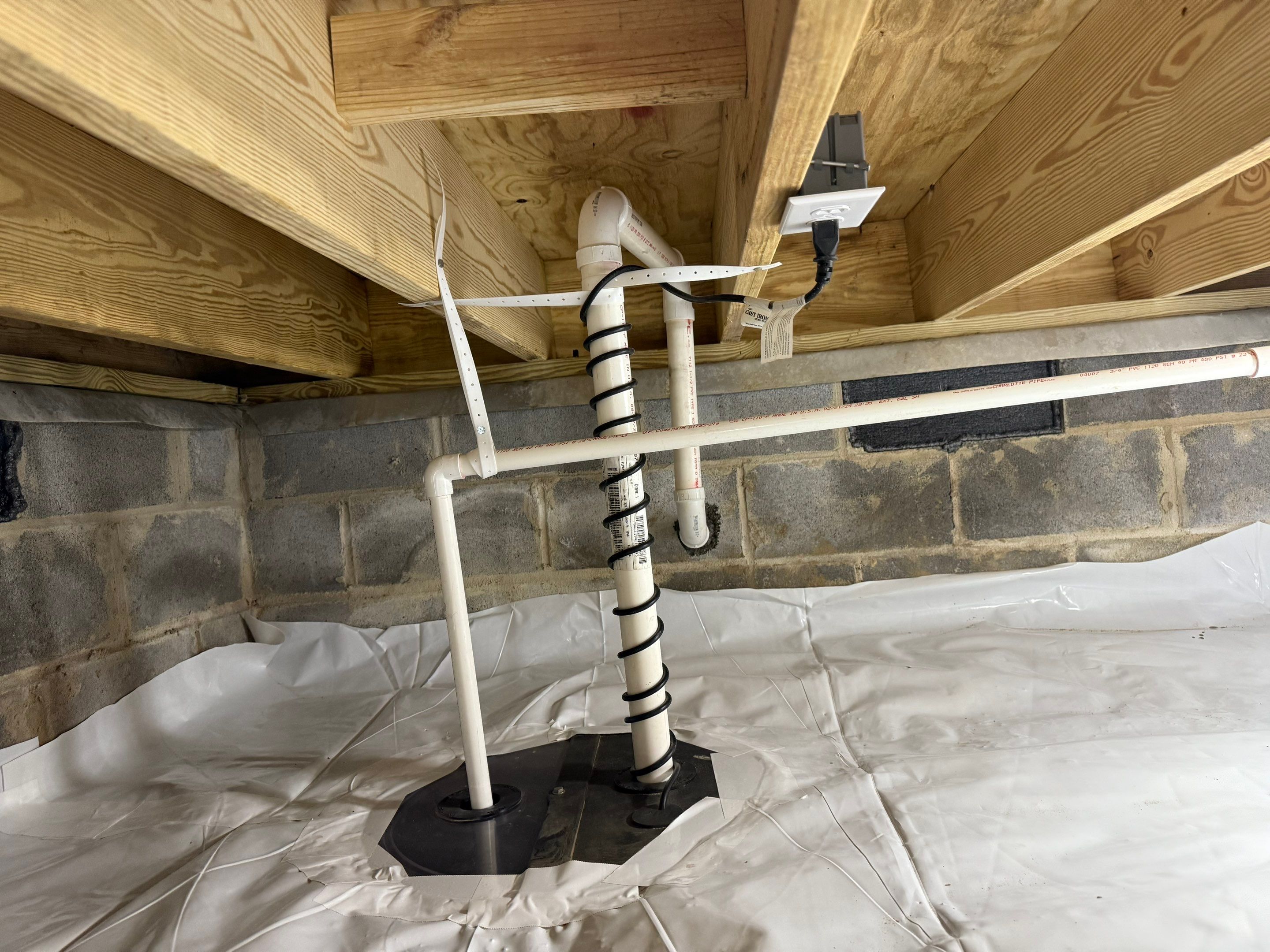 Project in Carrsville by Patriot Crawl Space Repairs