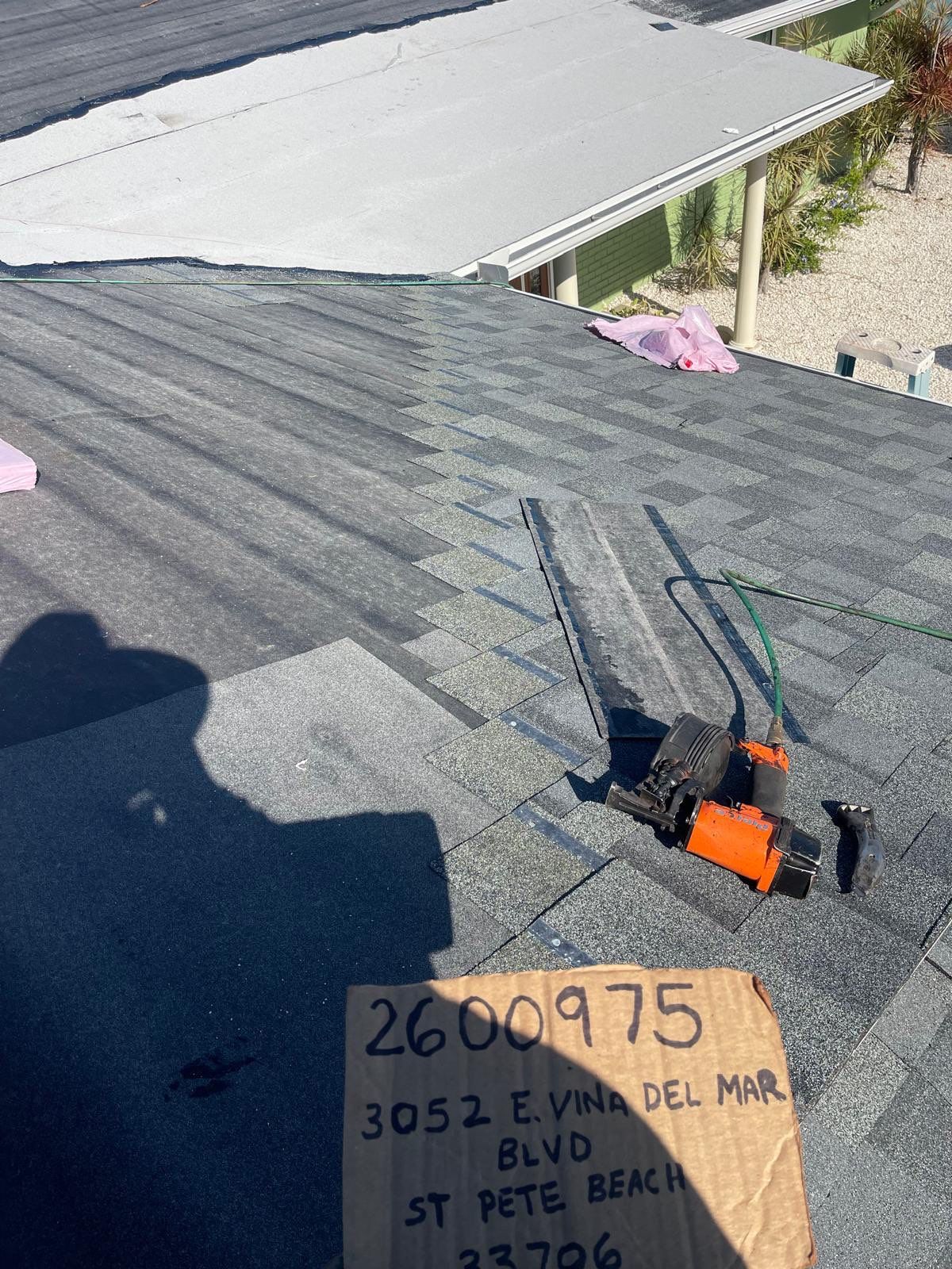 Project in St. Pete Beach 33706 by Mitchell Roofing Company LLC 
