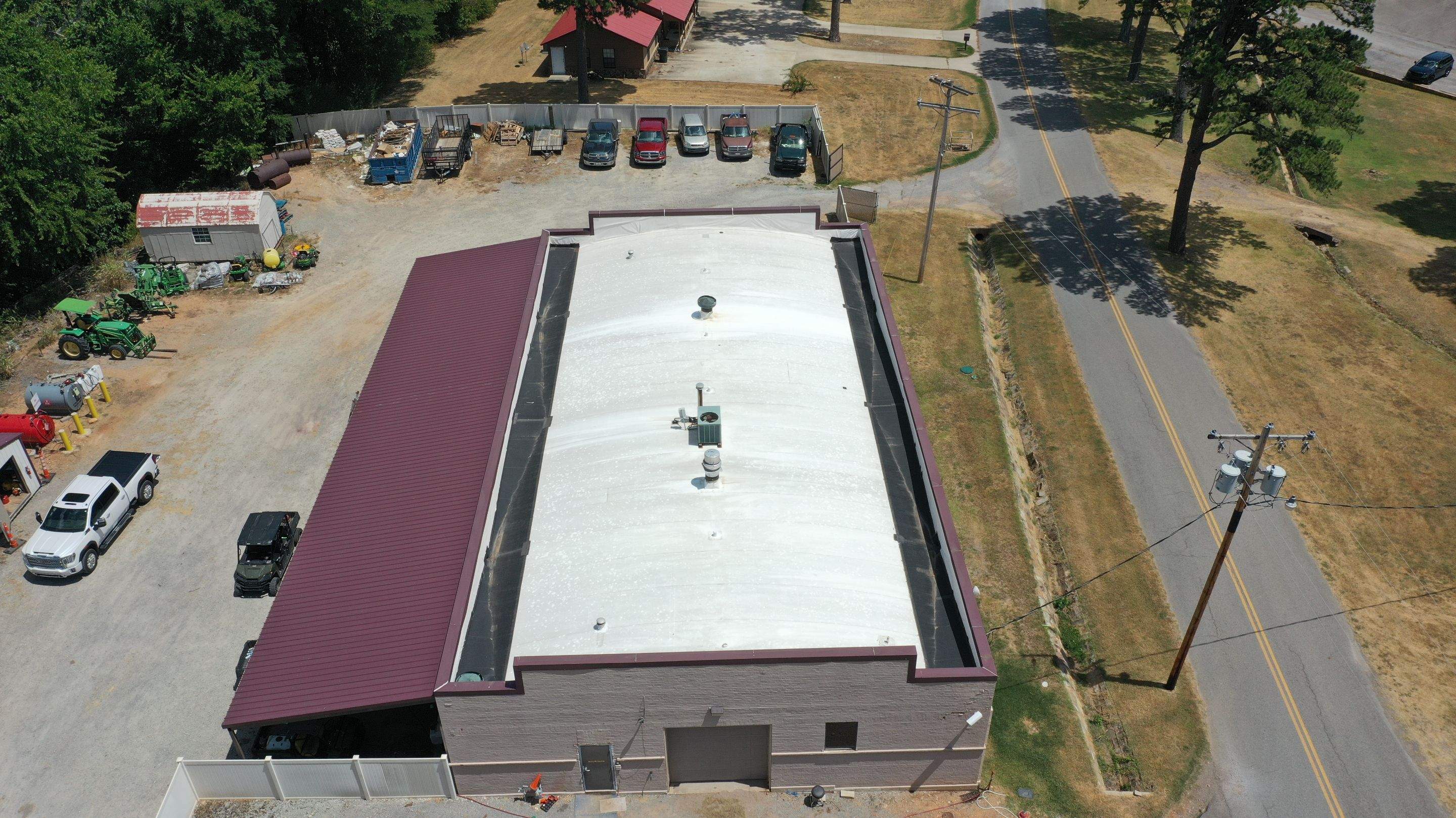 Choctaw Nation Healthcare Center - White Building by Hostetler Roofing
