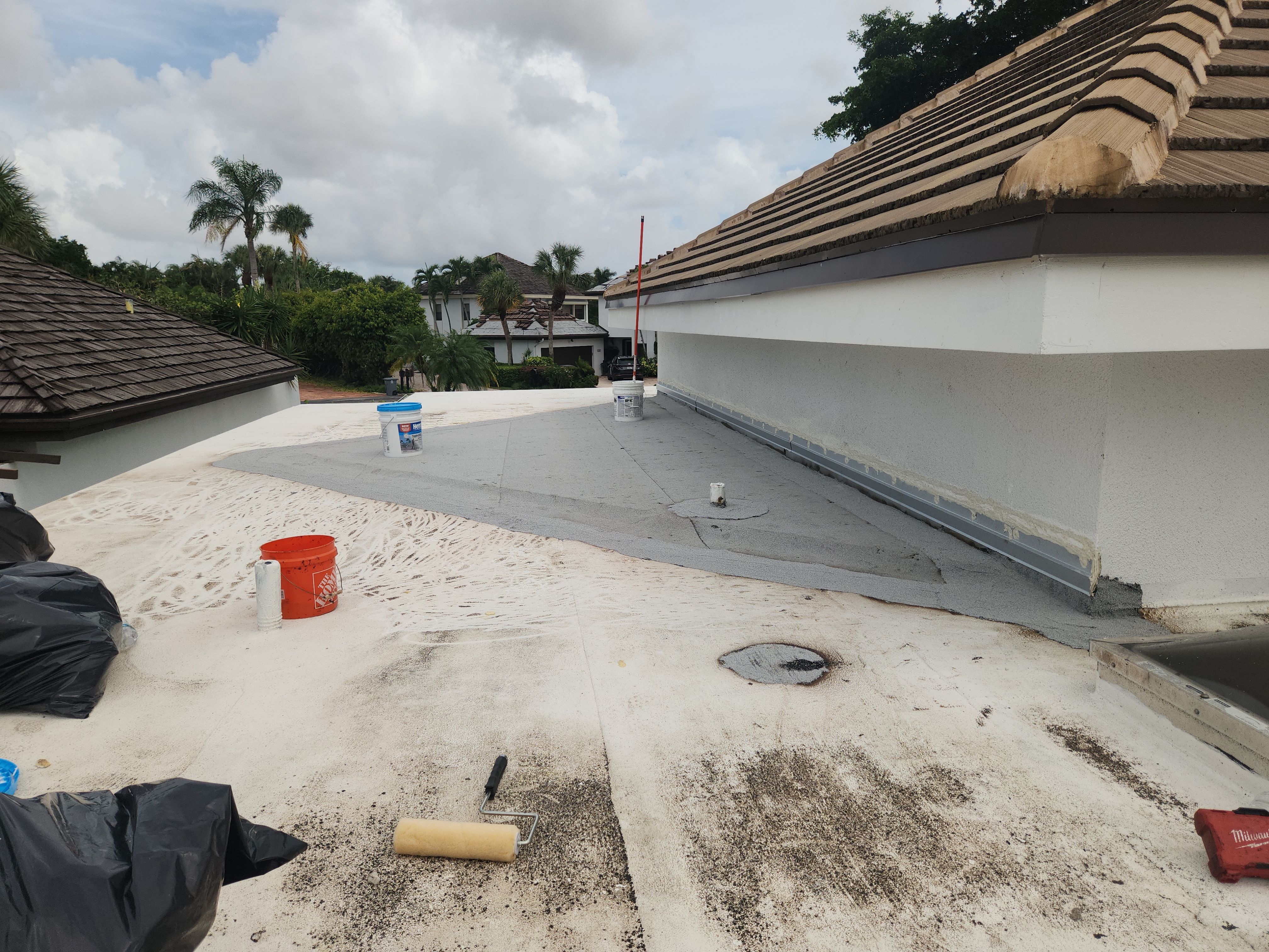 Flat Roof Restoration and Silicone Coating in Boca Raton by Aastro Roofing