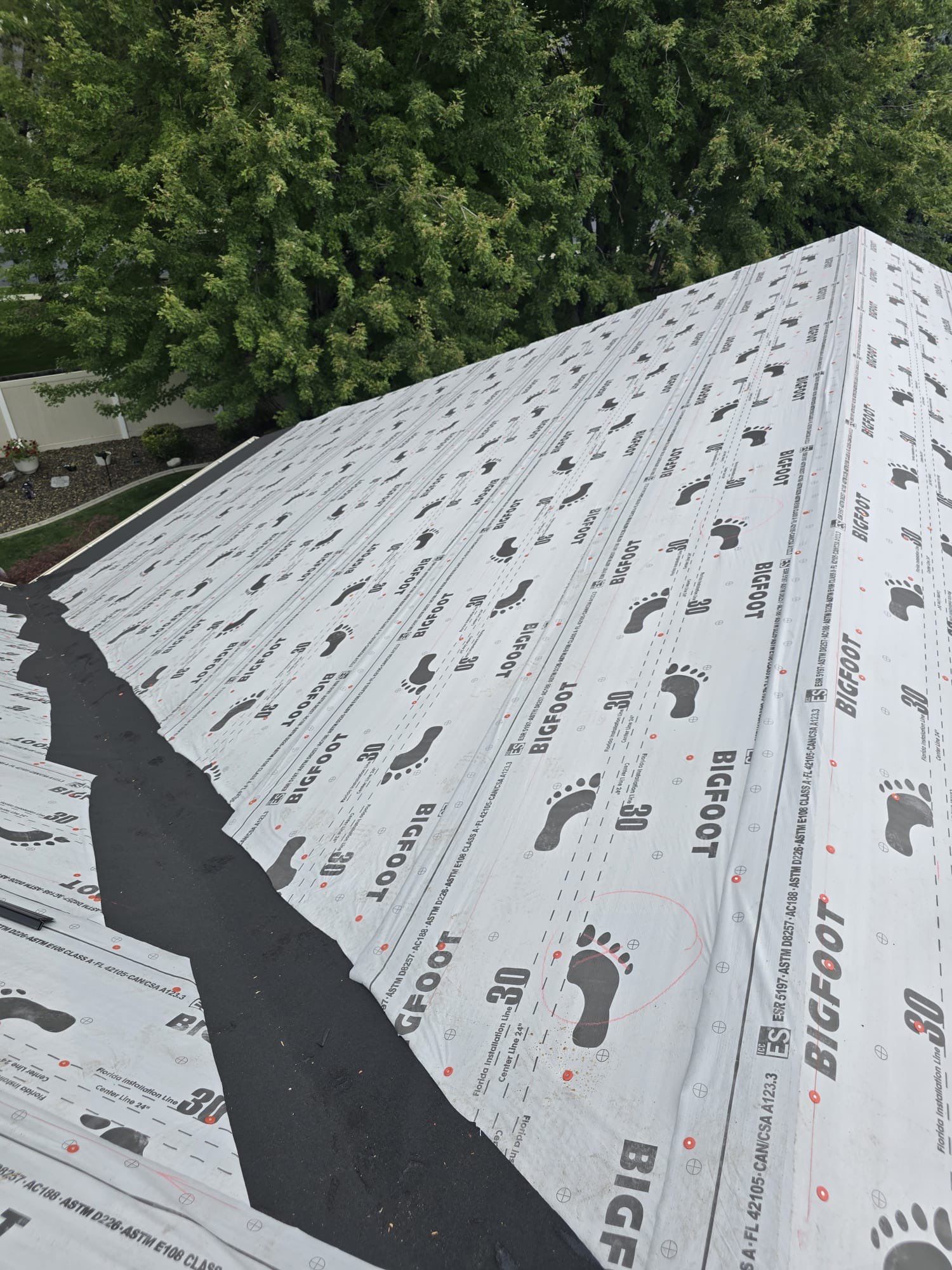 Complete Residential Roof Replacement Featuring Gray Architectural Shingles in Meridian by Olive Roofing