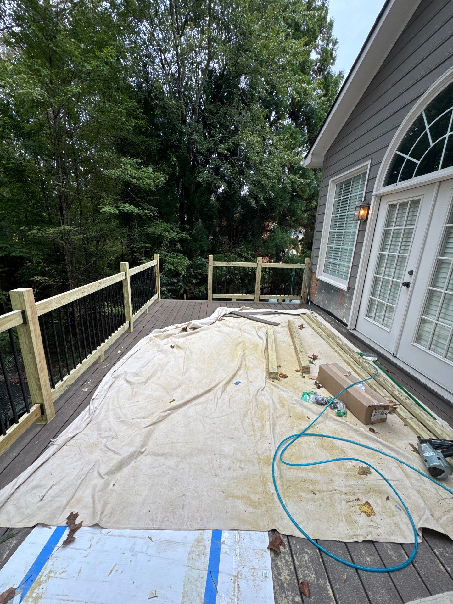 Custom Multi-Level Composite Deck and Sunroom Addition in Suwanee by Swift Home Renovations 