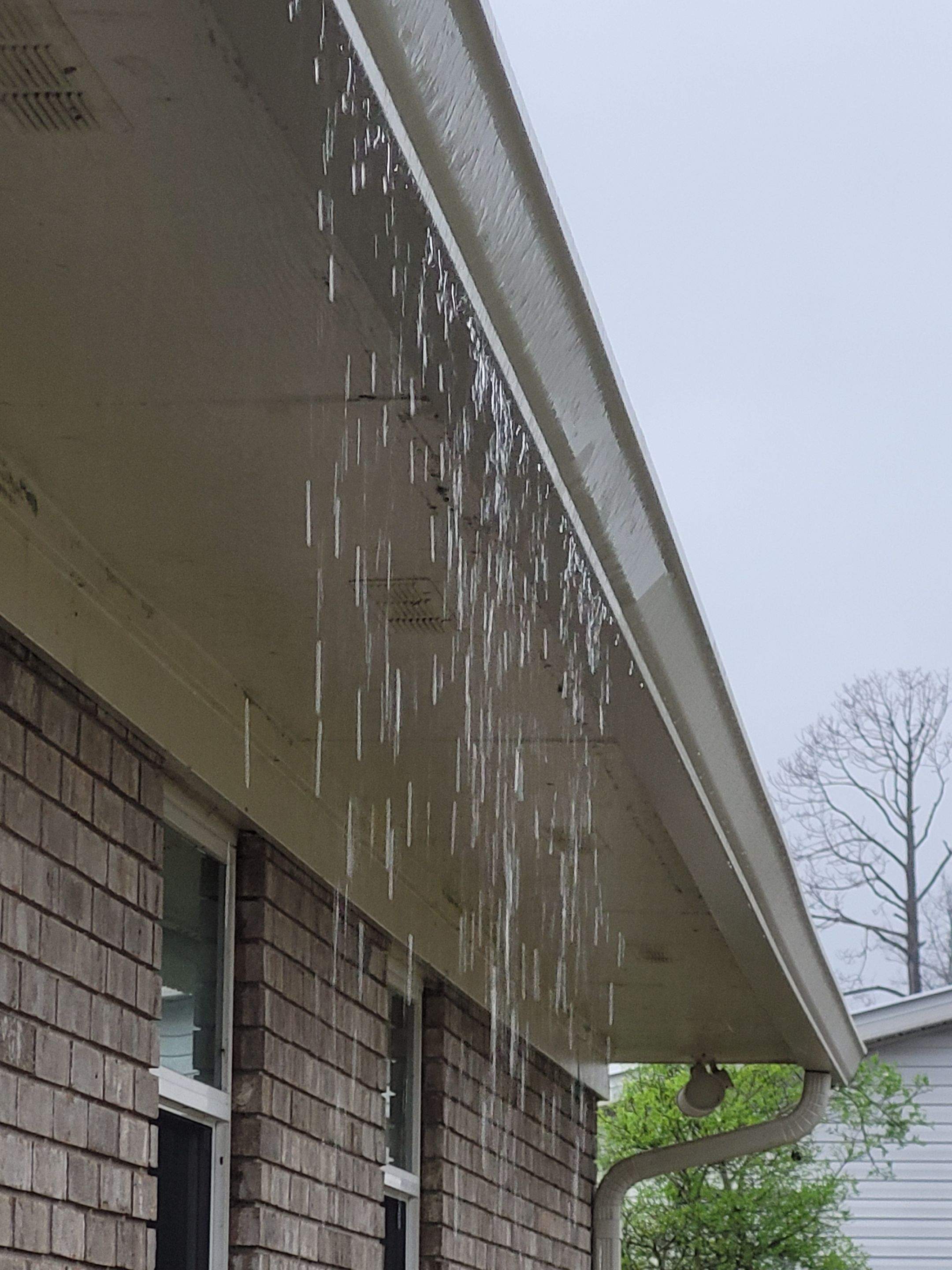 Almond Seamless Gutters by Gutter Professors