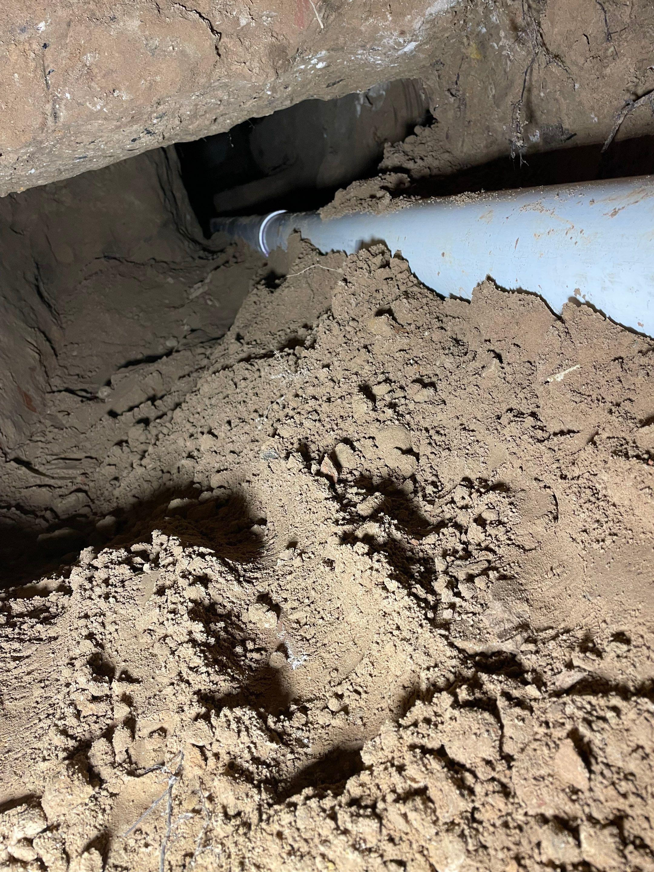 Drain Repipe Project in Mt Vernon by Rub-A-Dub Plumbing