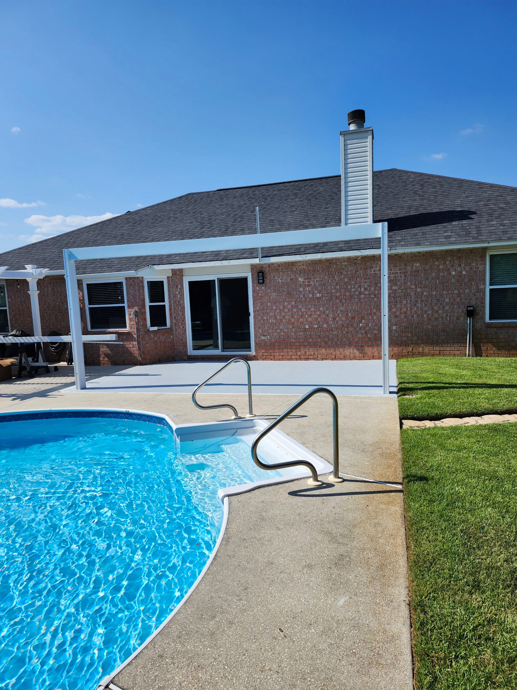 Poolside Cathedral Patio Cover by Titan Sunrooms