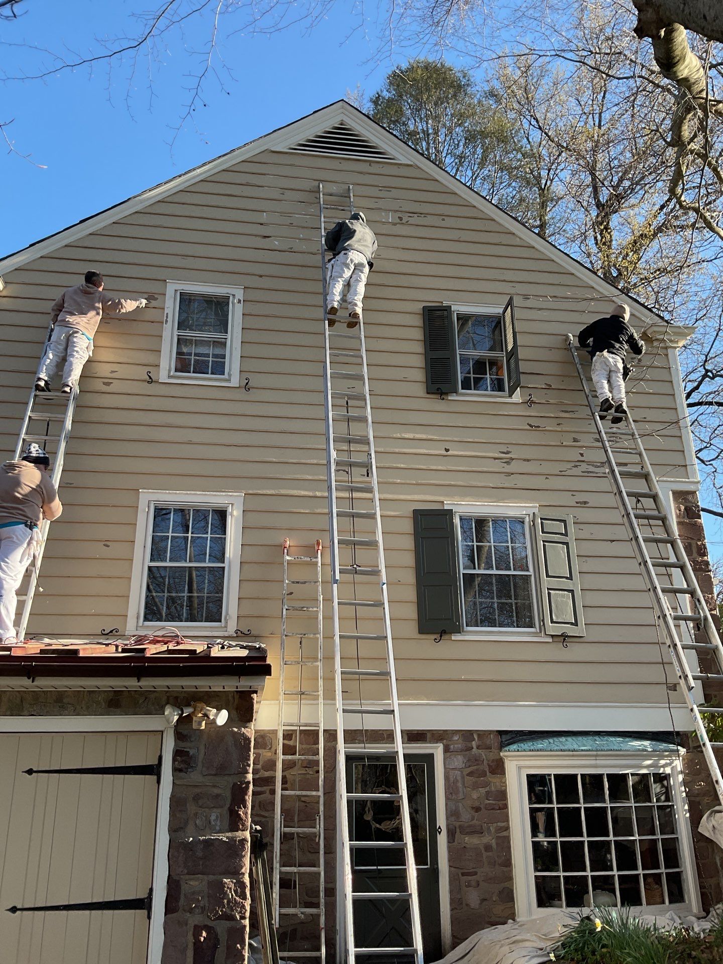 Exterior House Painting Project in Newtown, PA by Groovy Hues