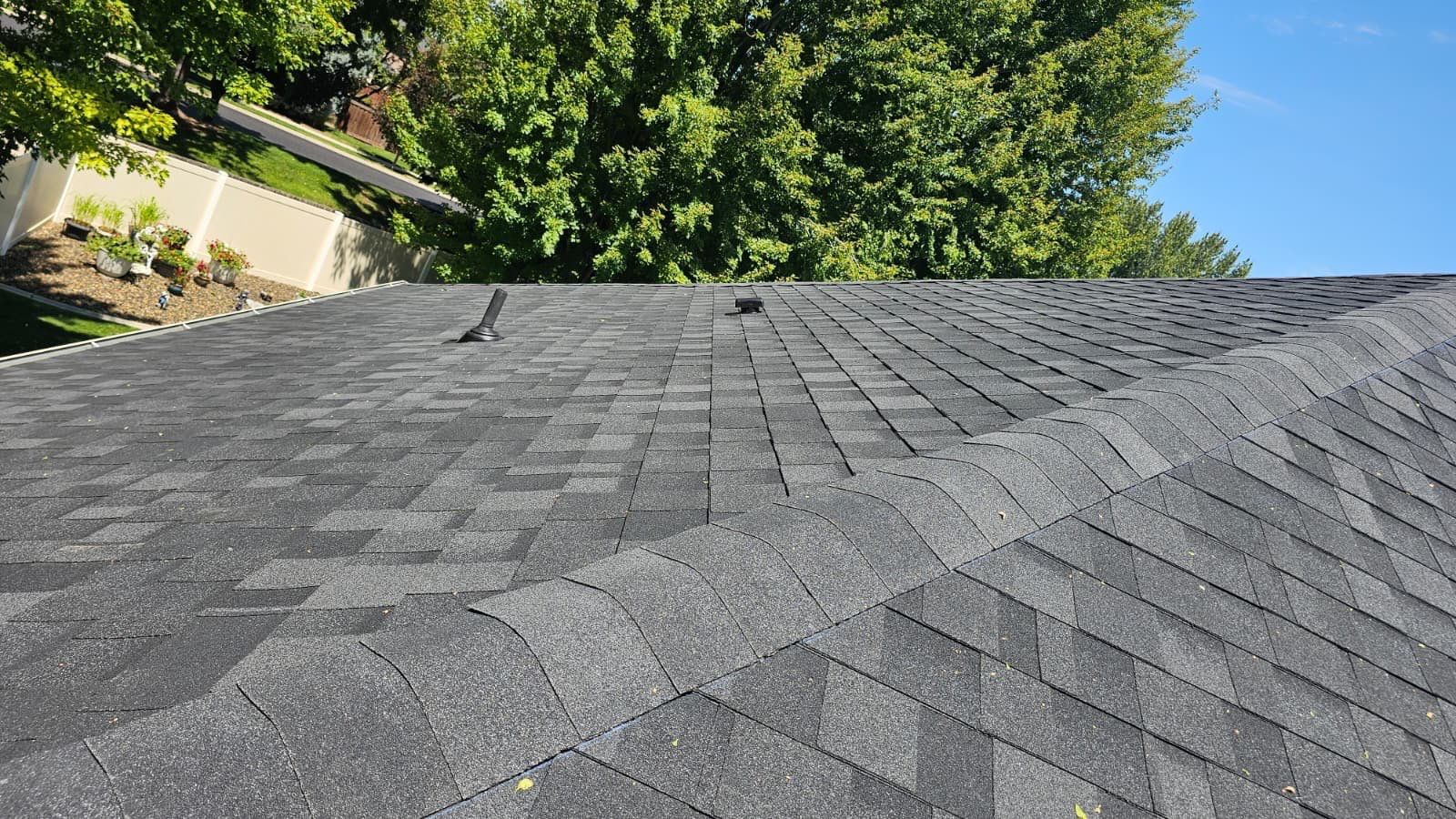 Complete Residential Roof Replacement Featuring Gray Architectural Shingles in Meridian by Olive Roofing