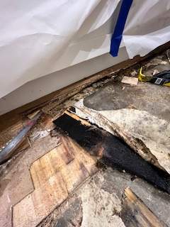 Water Damage from next door unit by Newhouse Restoration