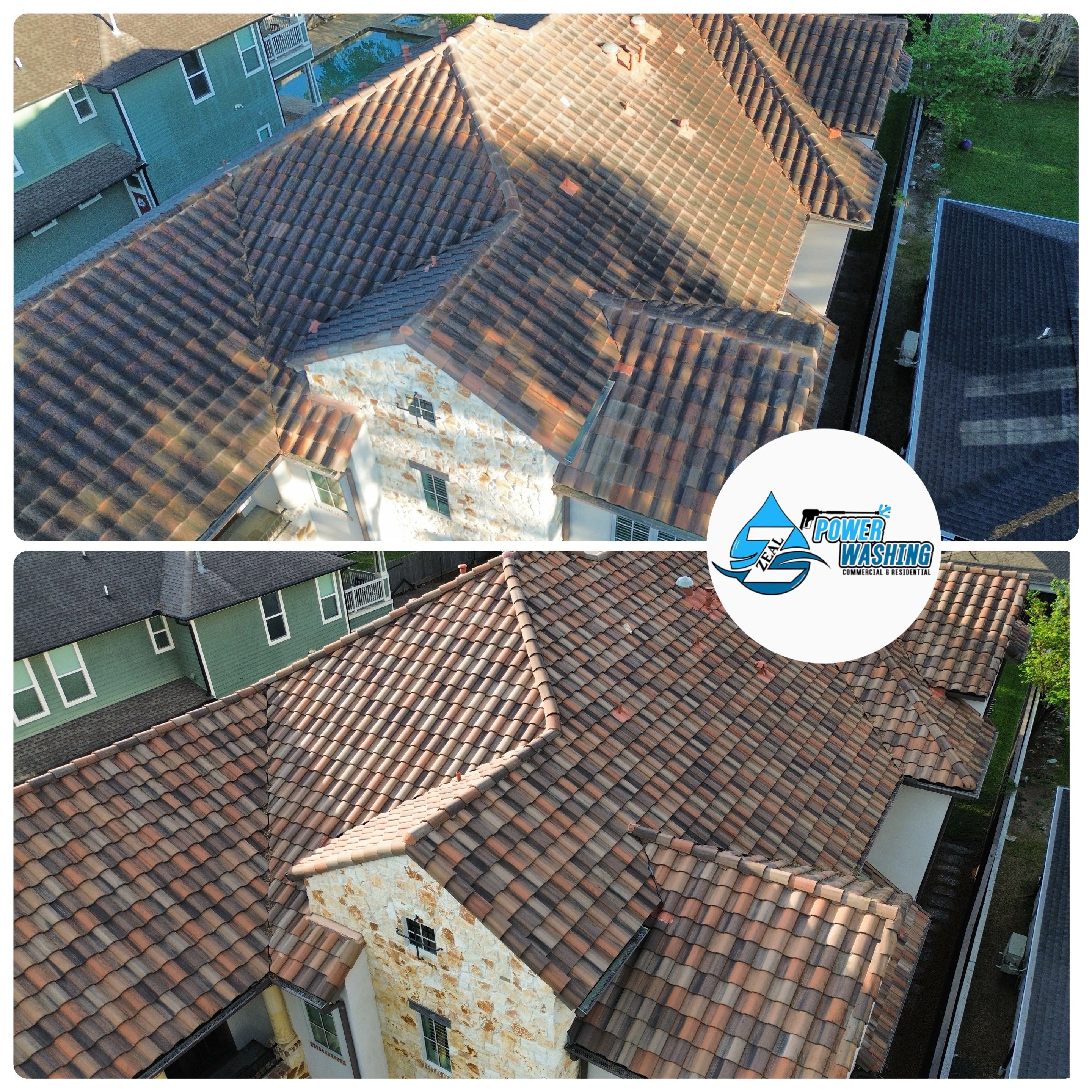 House, Roof, and Window Cleaning by Zeal Power Washing