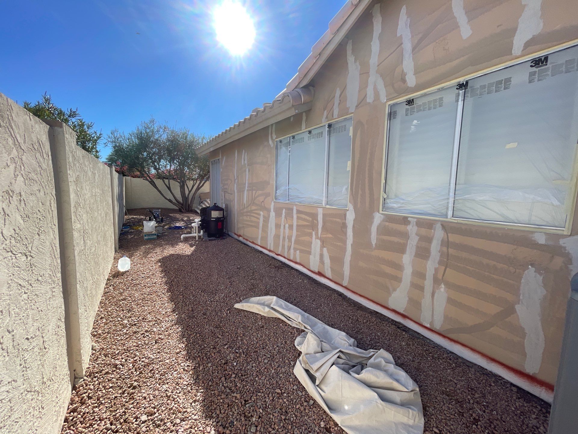 Gazzo - A Beautiful Home Exterior Transformation in Scottsdale, AZ with C&M Primer and Sherwin Williams Paints by Double G Painting Contractors, LLC