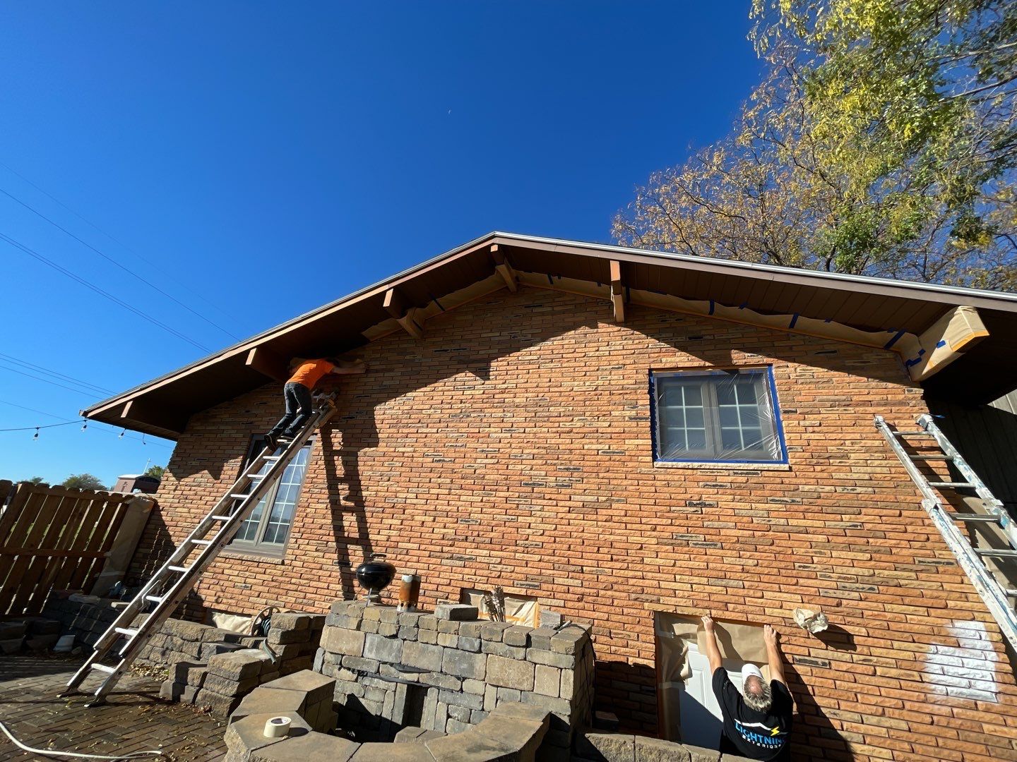 Exterior Painting using Sherwin Williams paint by Lightning Exteriors