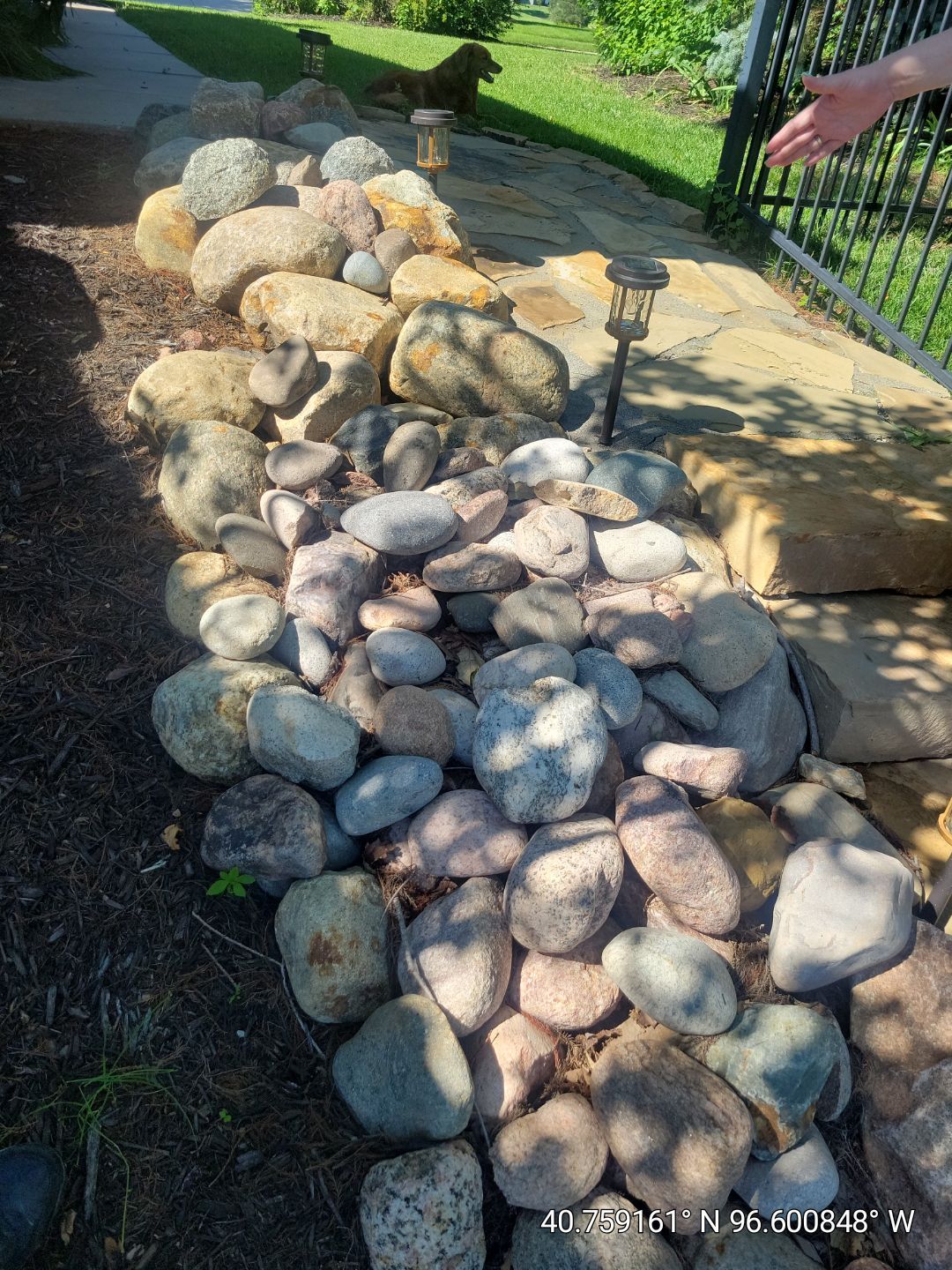 Updated Stone Stepper Path by New Horizon Landscapes